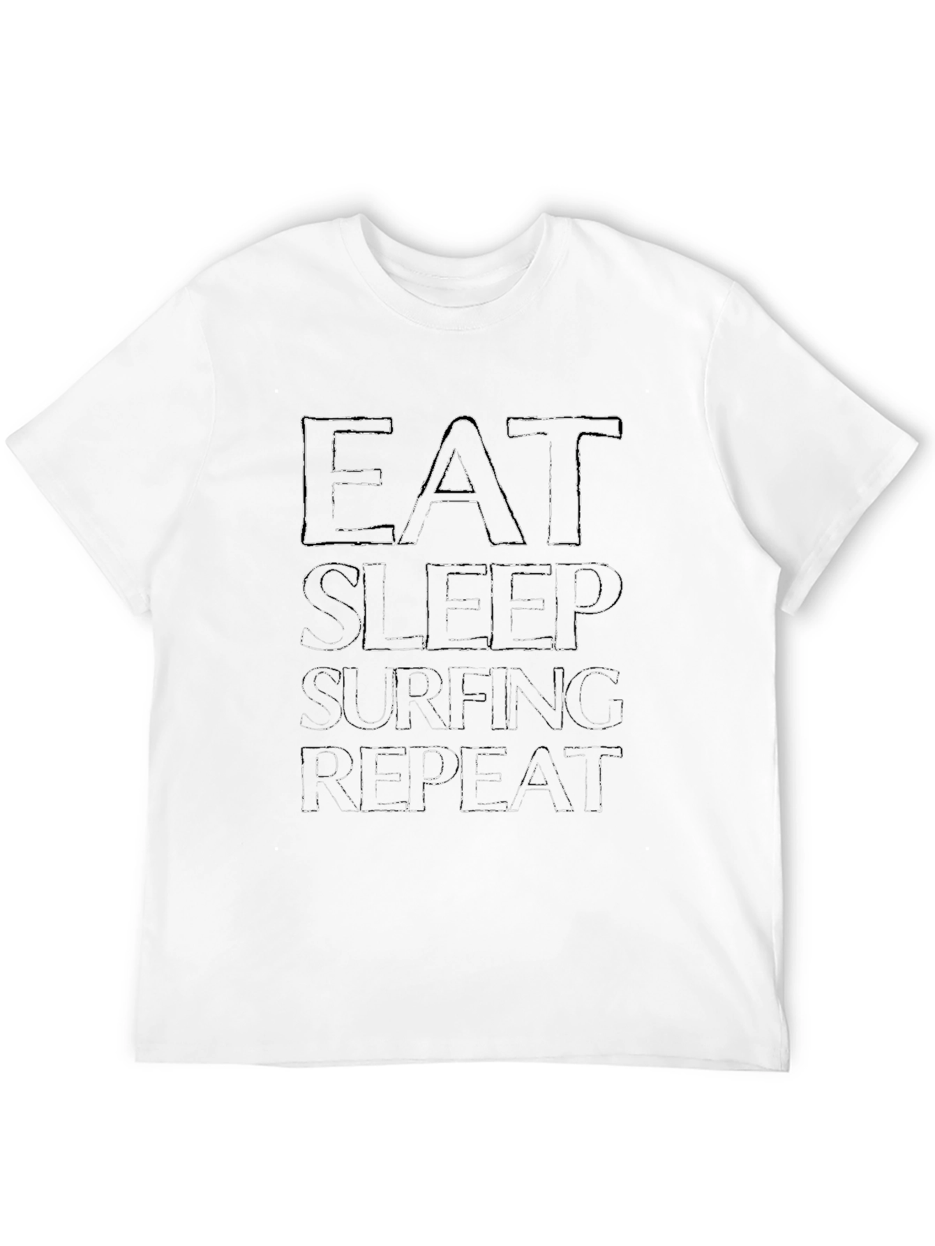 Eat Sleep Surfing Repeat Graphic Tee