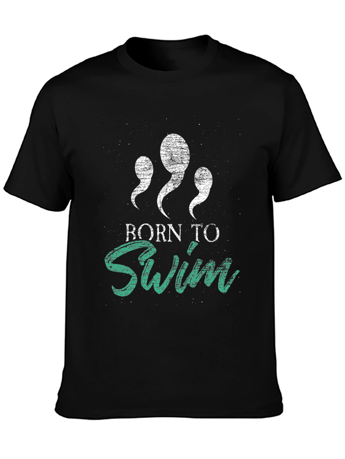 Born to Swim Graphic Tee - Black