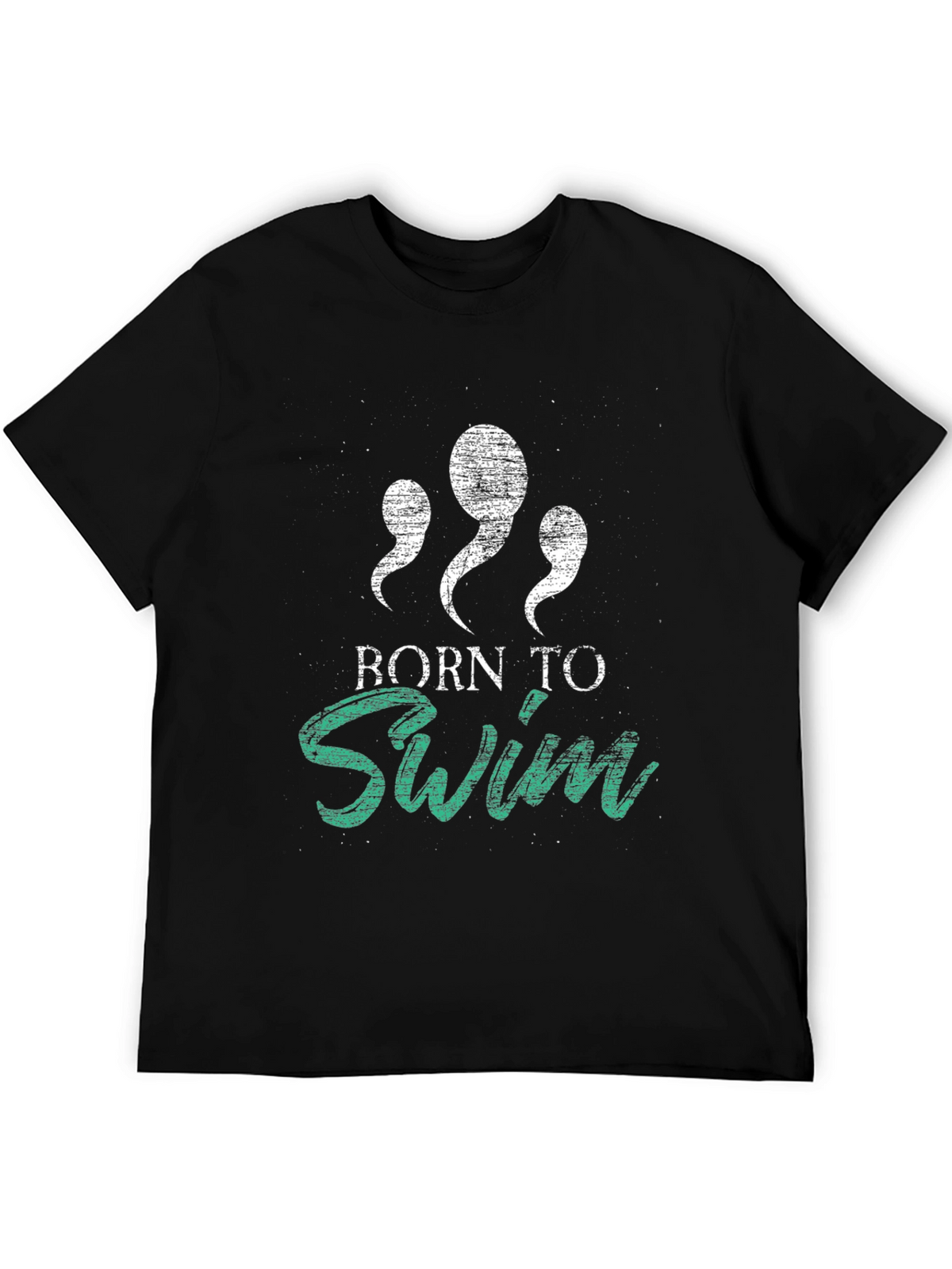 Born to Swim Graphic Tee - Black
