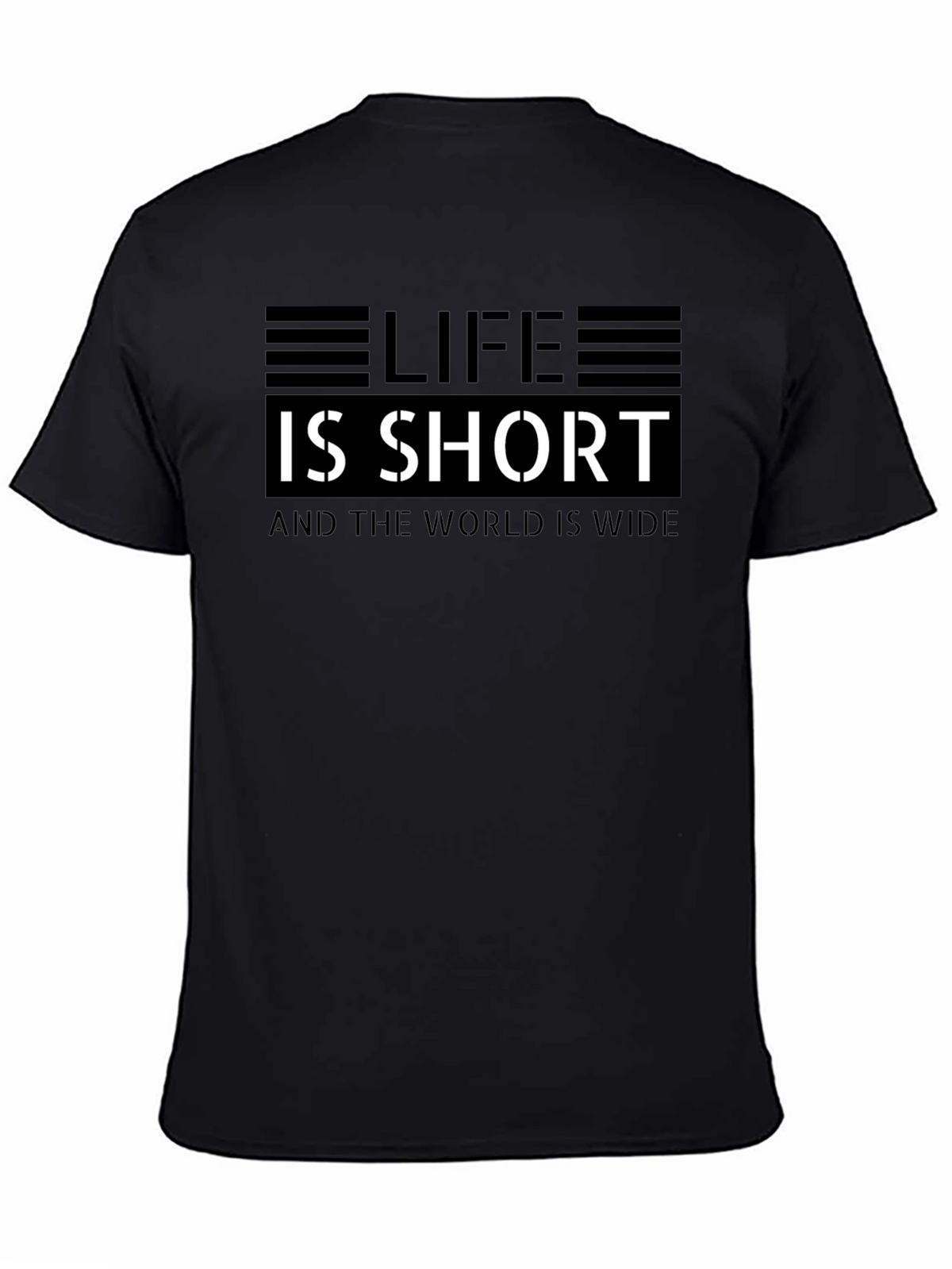 Life is Short Graphic Tee - Black