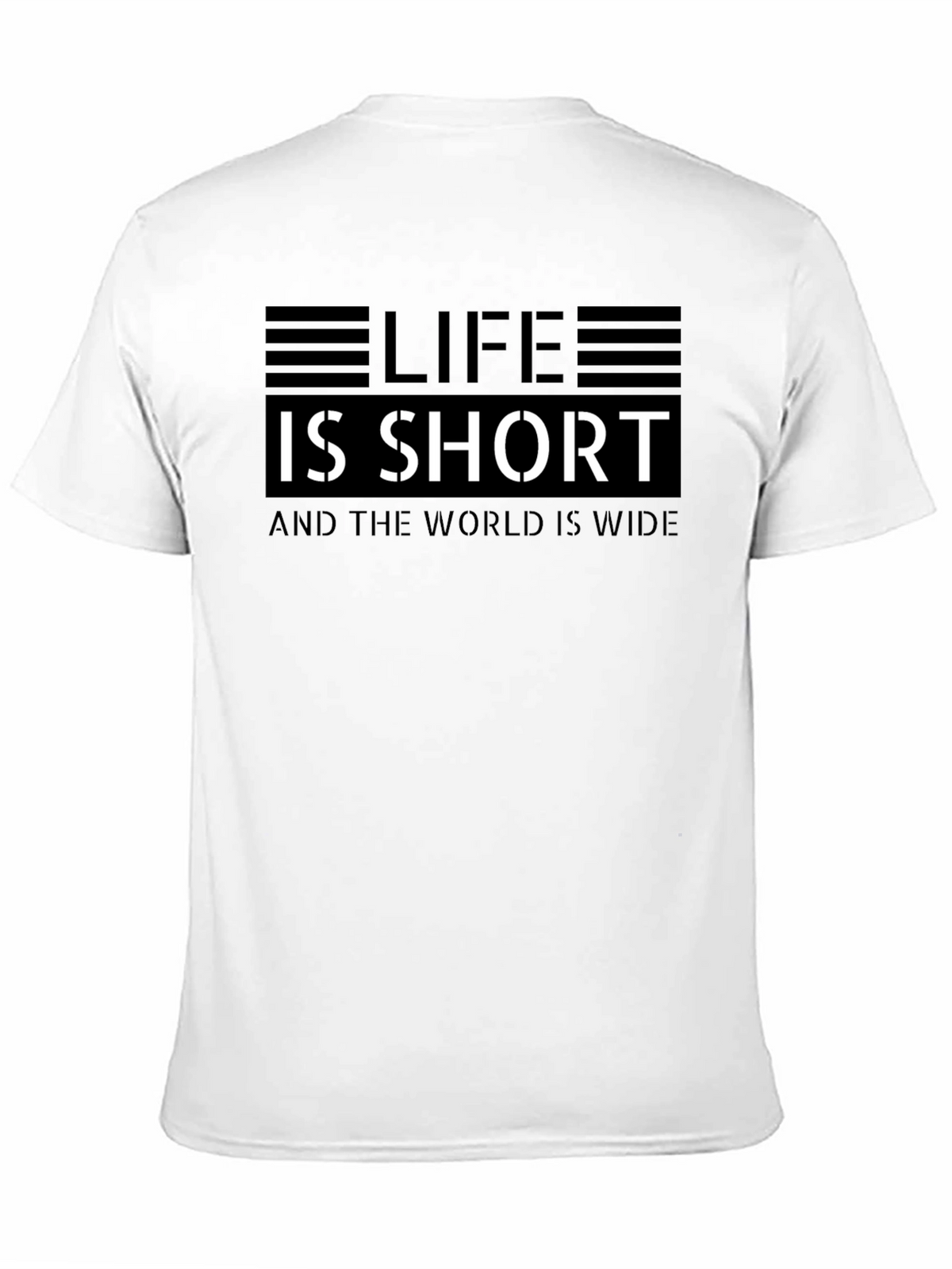 Life is Short Graphic Tee - Black