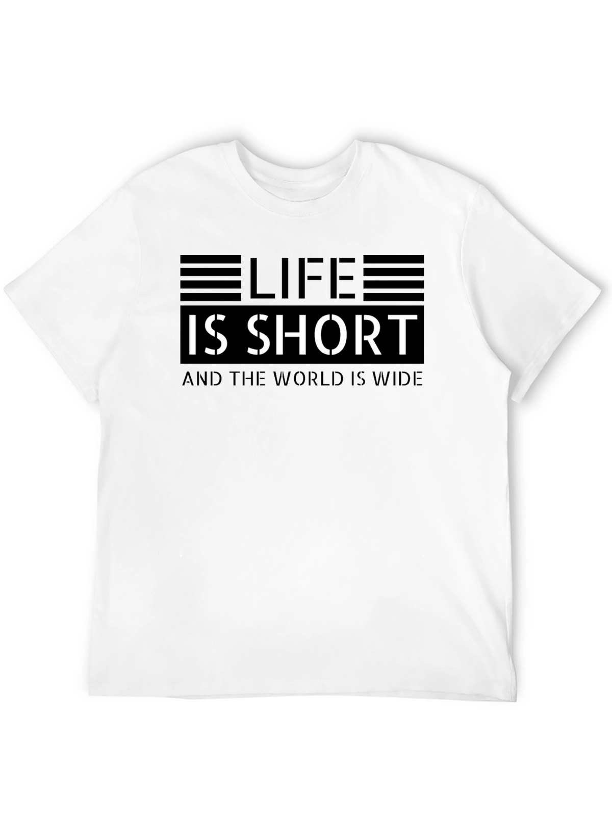 Life is Short Graphic Tee - Black