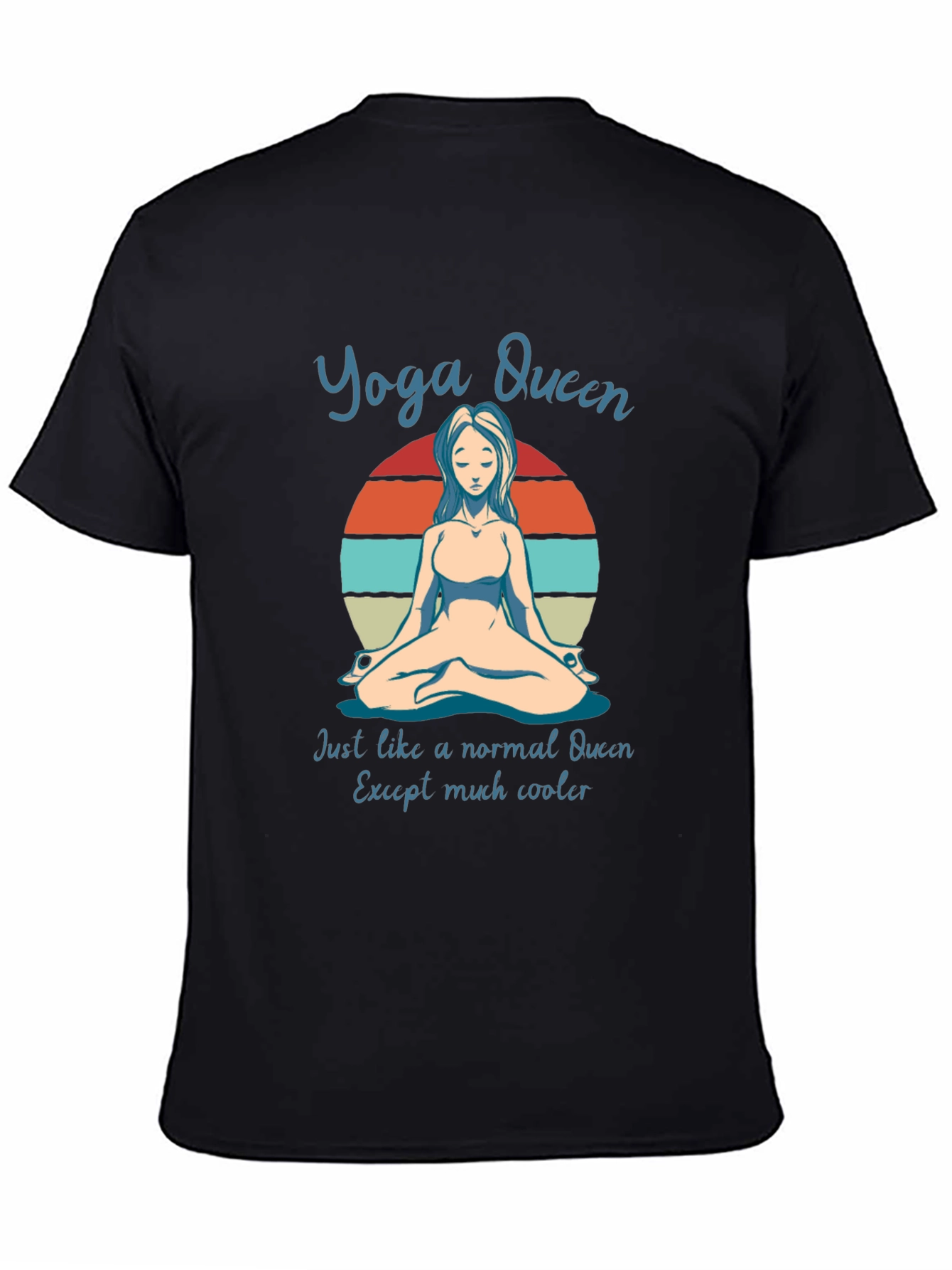 Yoga Queen T-Shirt - Meditating Woman Graphic Tee