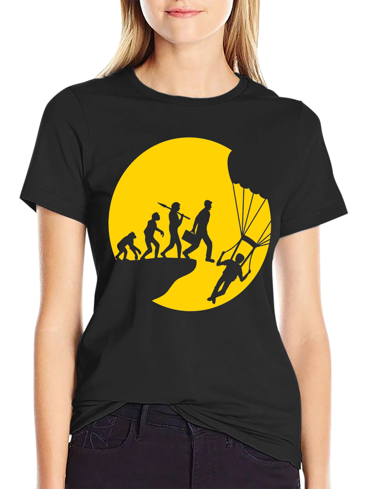 Evolution of Skydiving Mens T-Shirt