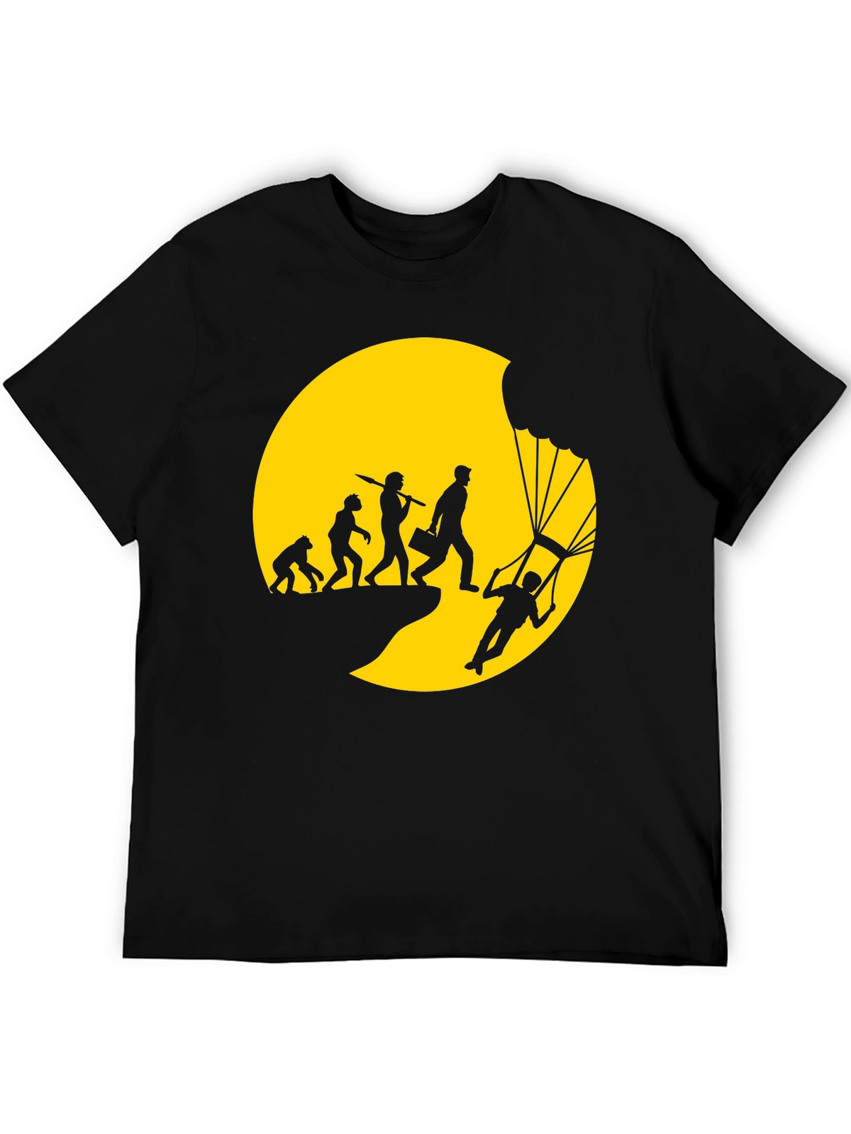 Evolution of Skydiving Mens T-Shirt