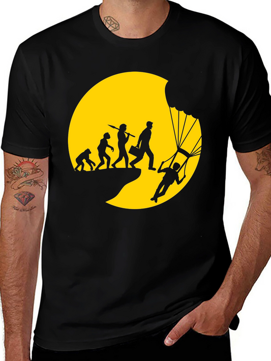 Evolution of Skydiving Mens T-Shirt