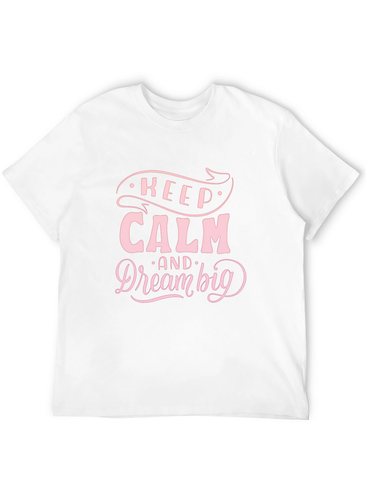 Keep Calm & Dream Big Black T-Shirt