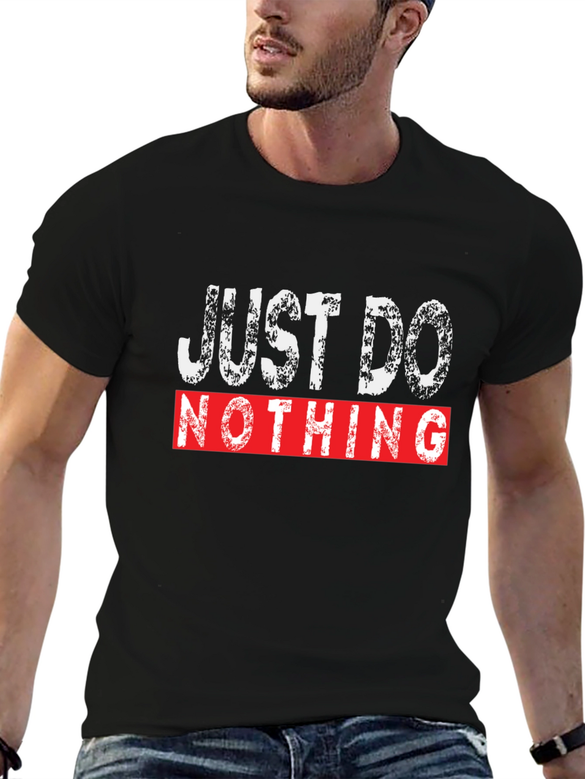 Just Do Nothing Graphic Tee - Casual Comfort