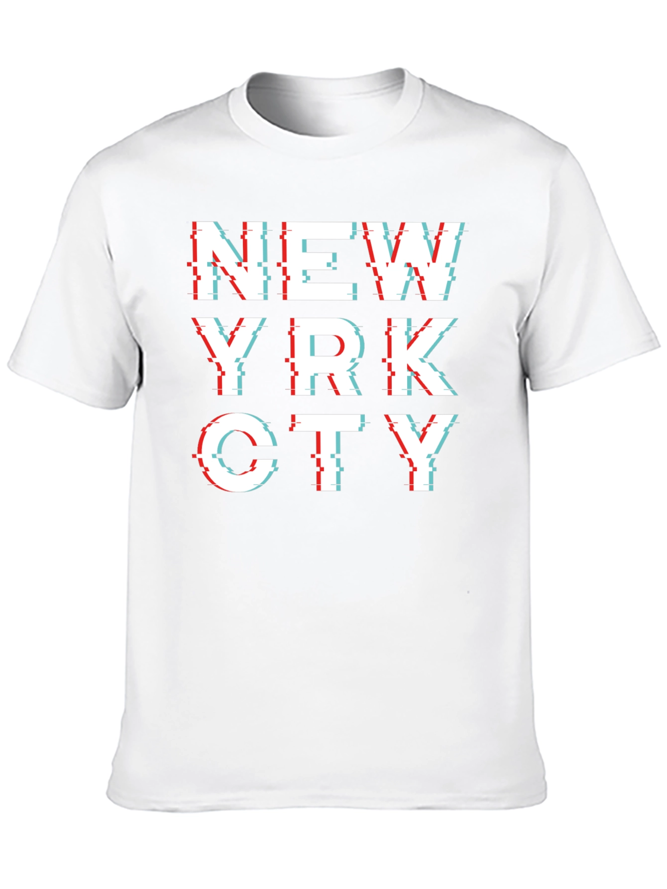 NYC Glitch Black Tee - City Style T-Shirt