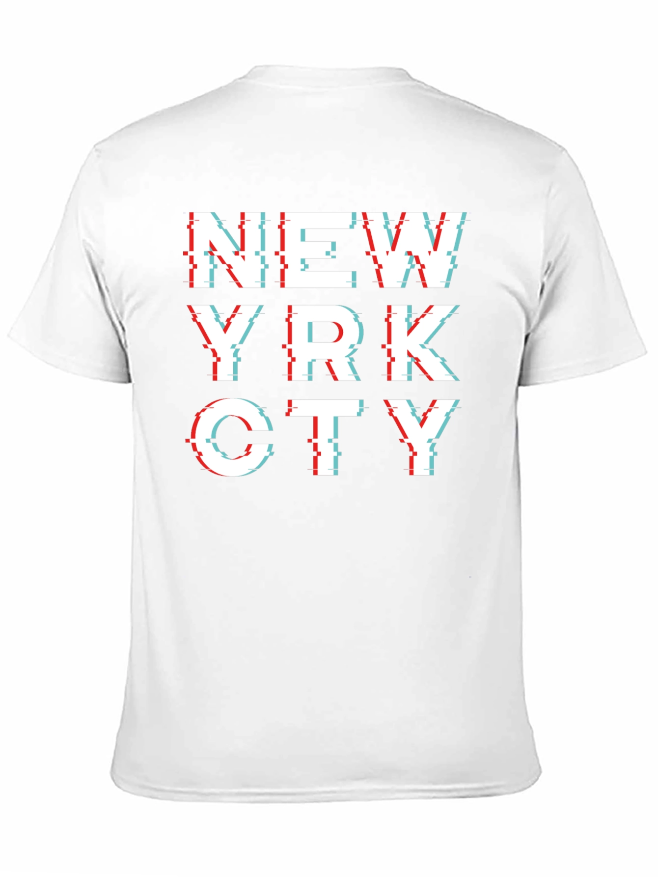 NYC Glitch Black Tee - City Style T-Shirt