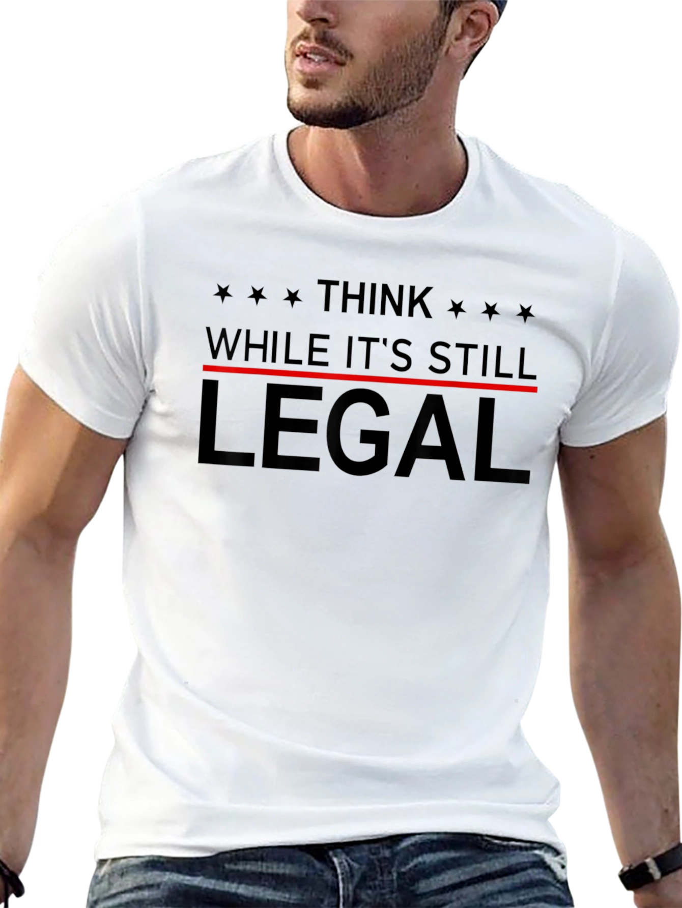 Think While Its Still Legal Black T-Shirt