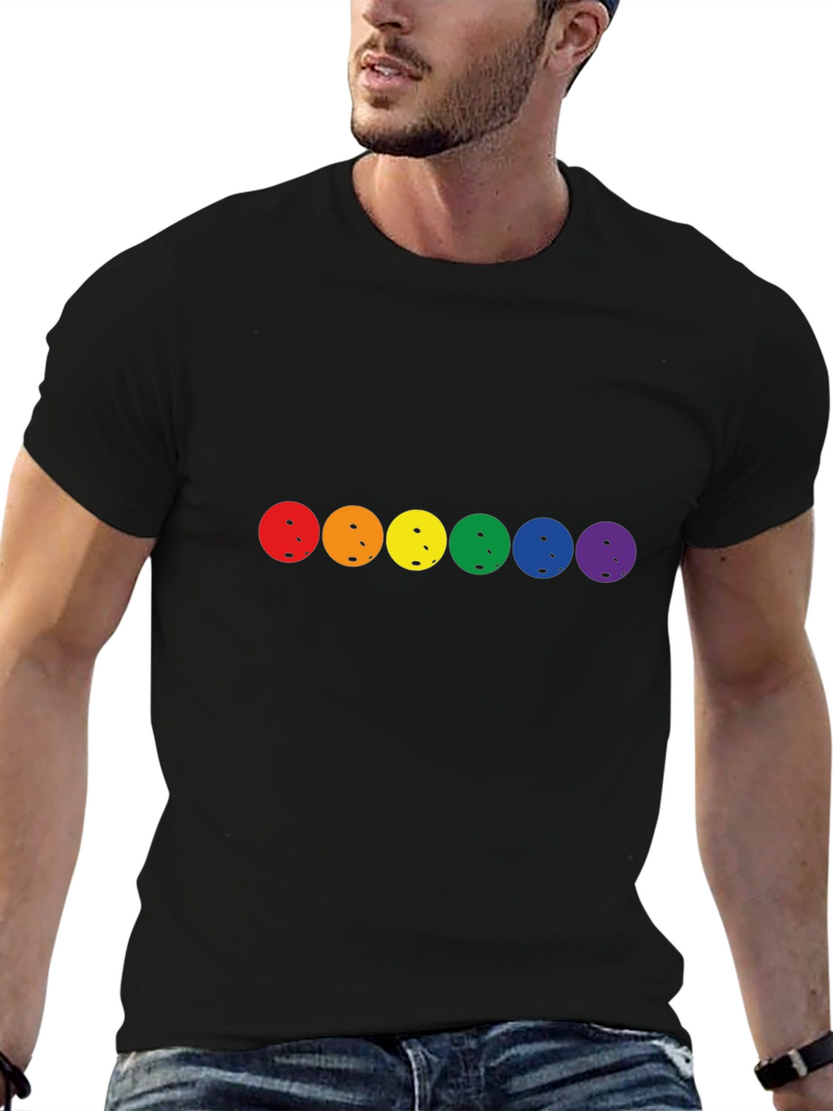Rainbow Pride Pickleball T-Shirt
