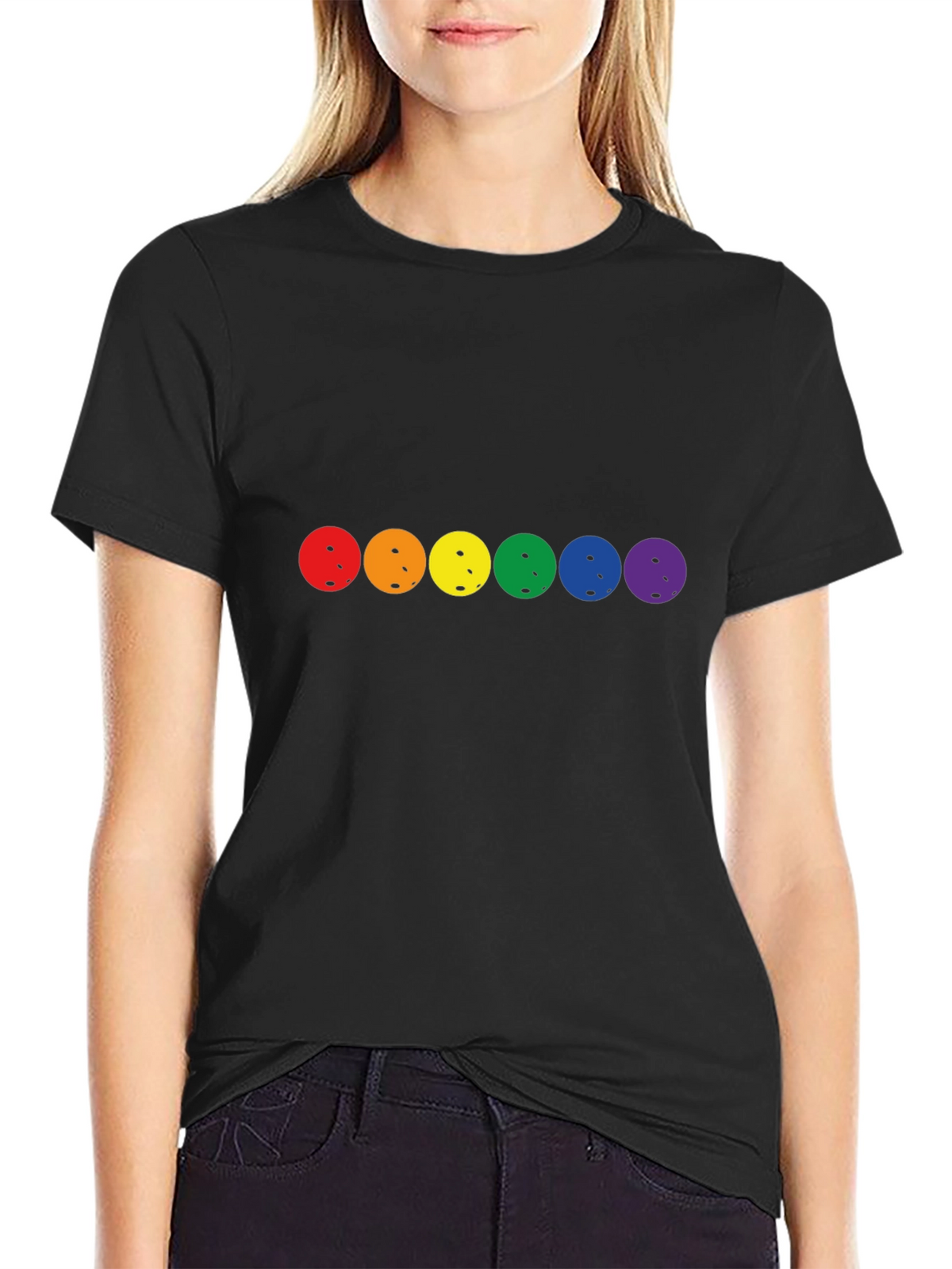 Rainbow Pride Pickleball T-Shirt