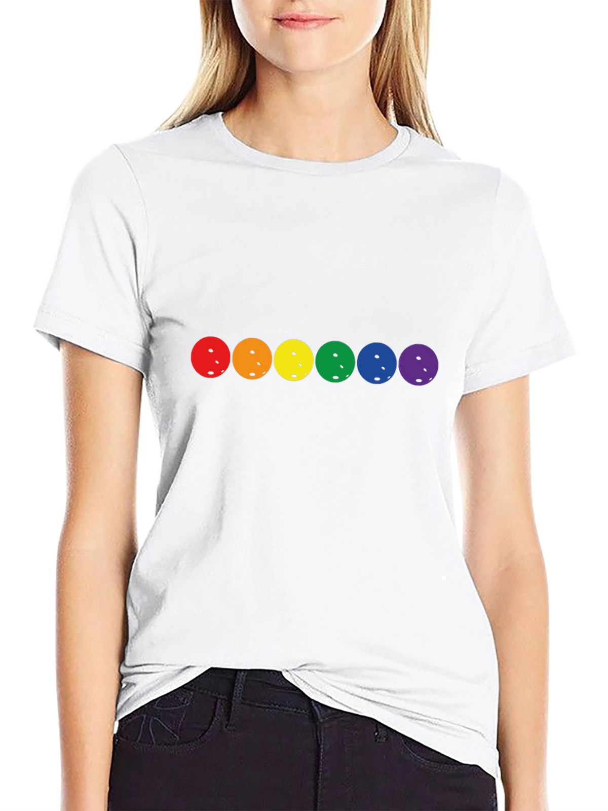 Rainbow Pride Pickleball T-Shirt