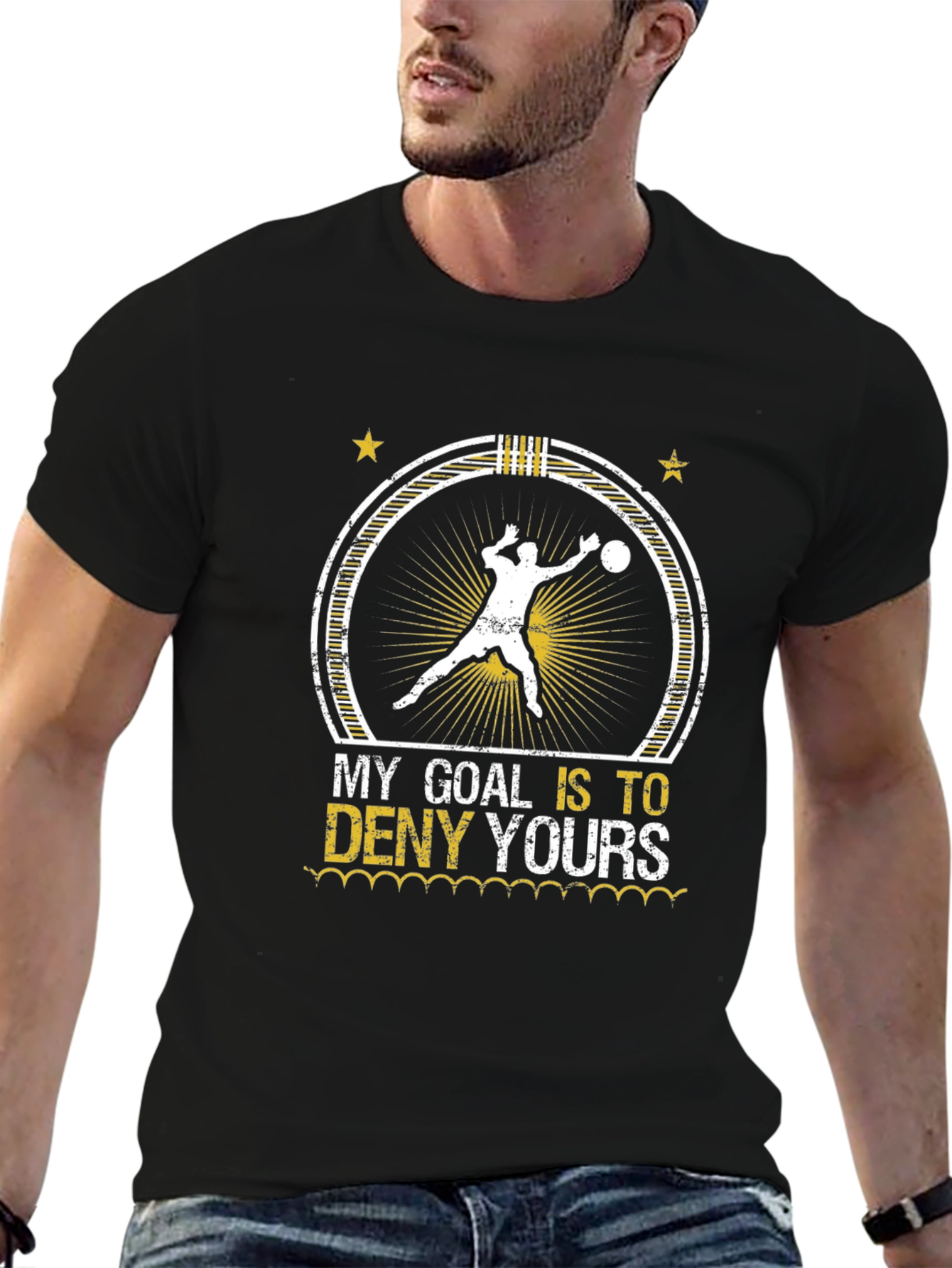 Goalie T-Shirt - My Goal Is To Deny Yours
