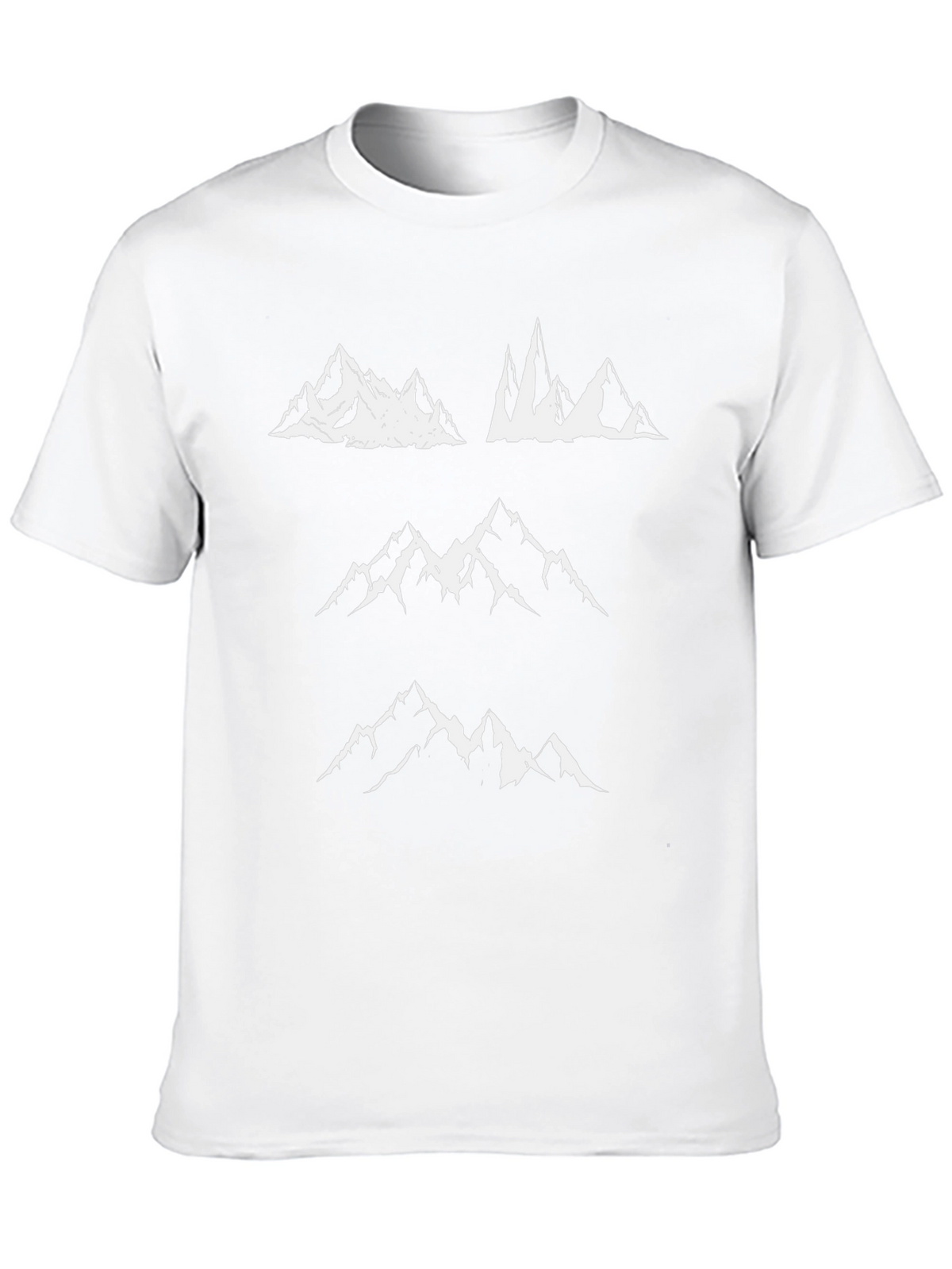 Mountain Peaks Graphic Tee - Black Casual Shirt