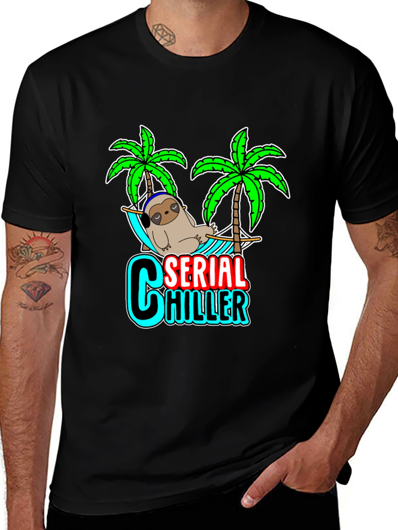 Serial Chiller Sloth Graphic Tee