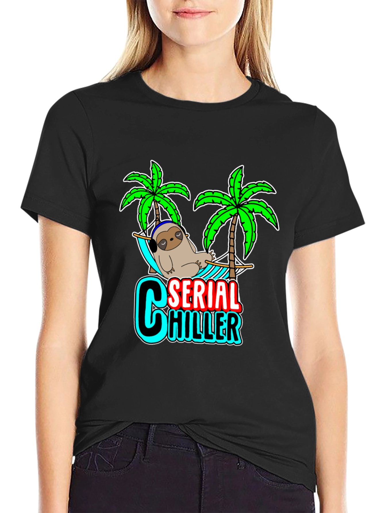 Serial Chiller Sloth Graphic Tee