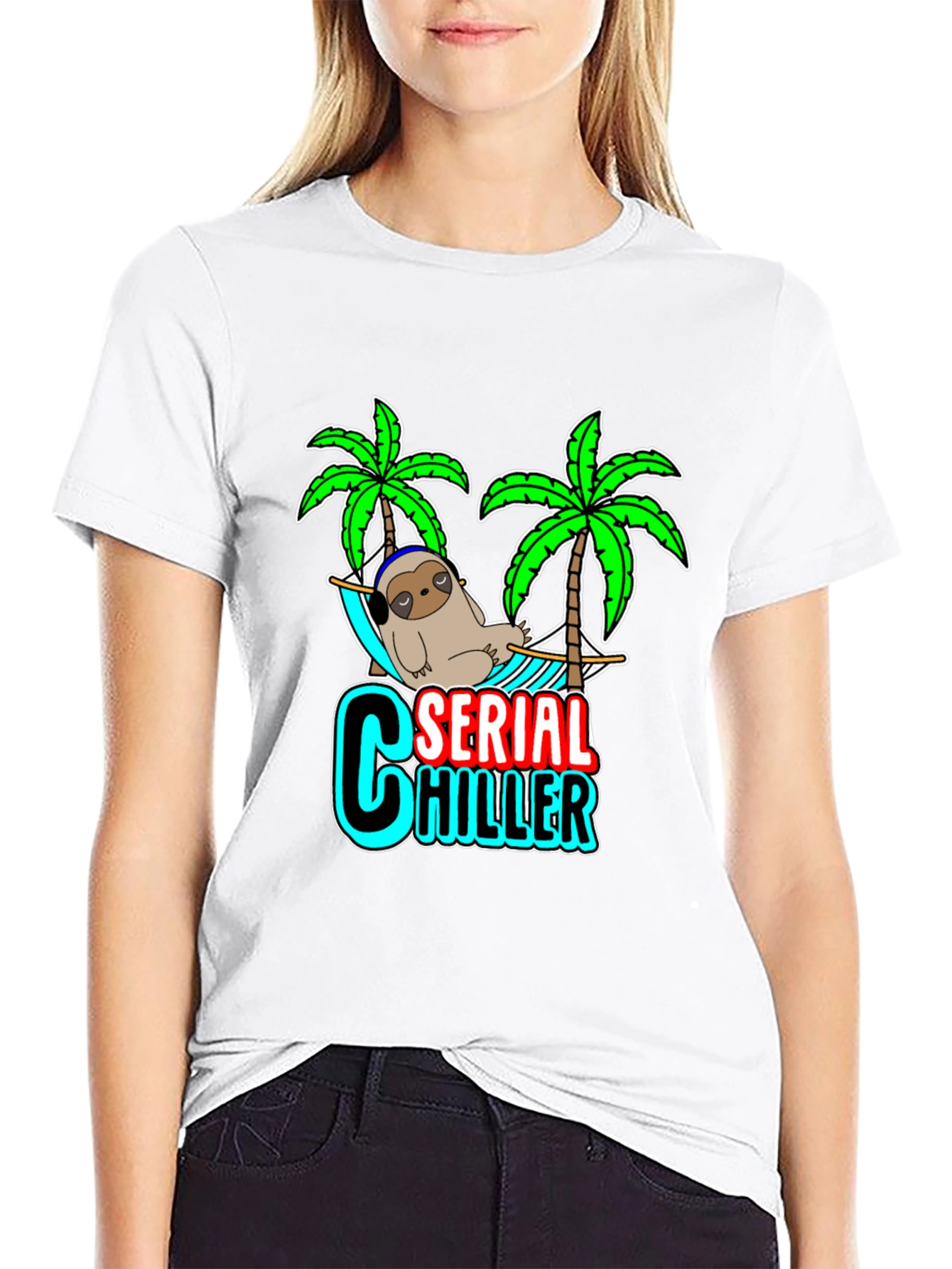Serial Chiller Sloth Graphic Tee