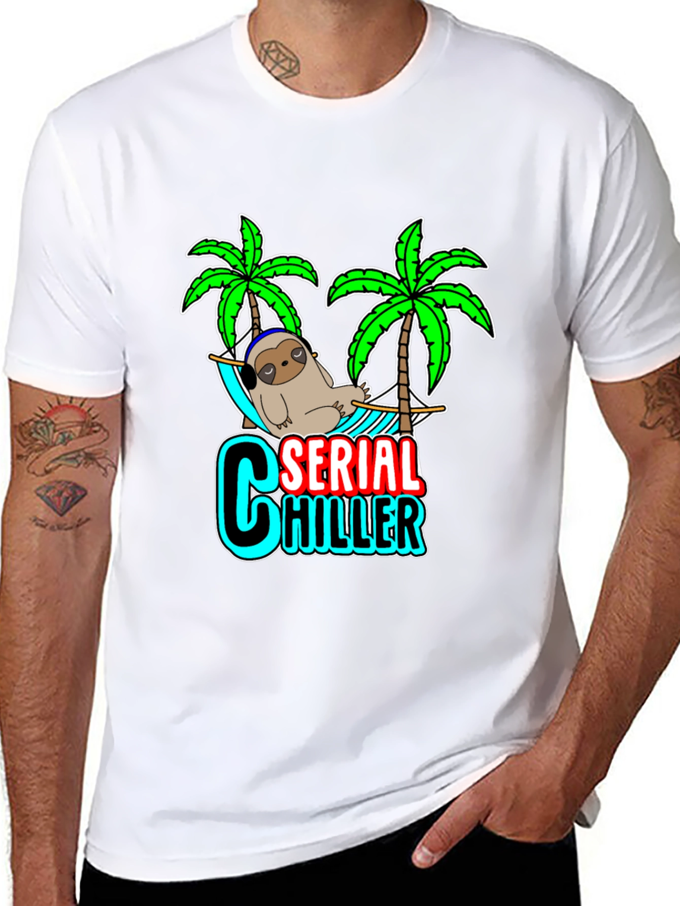 Serial Chiller Sloth Graphic Tee