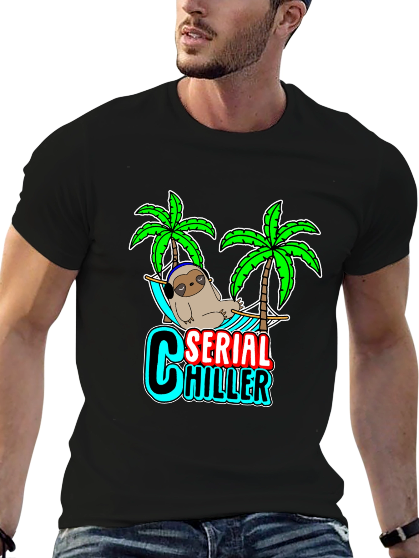 Serial Chiller Sloth Graphic Tee