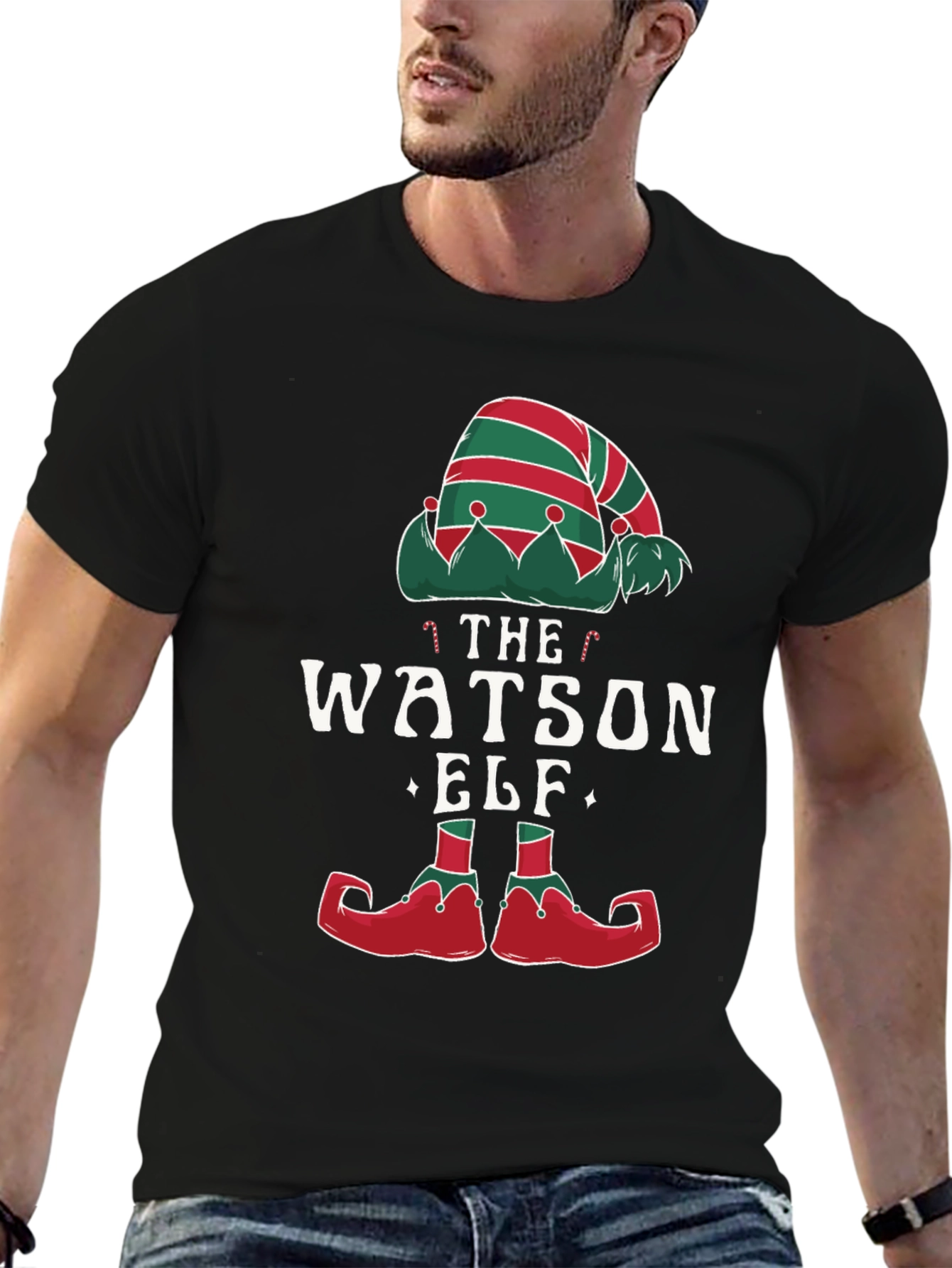 The Watson Elf Christmas T-Shirt - Festive Holiday Apparel