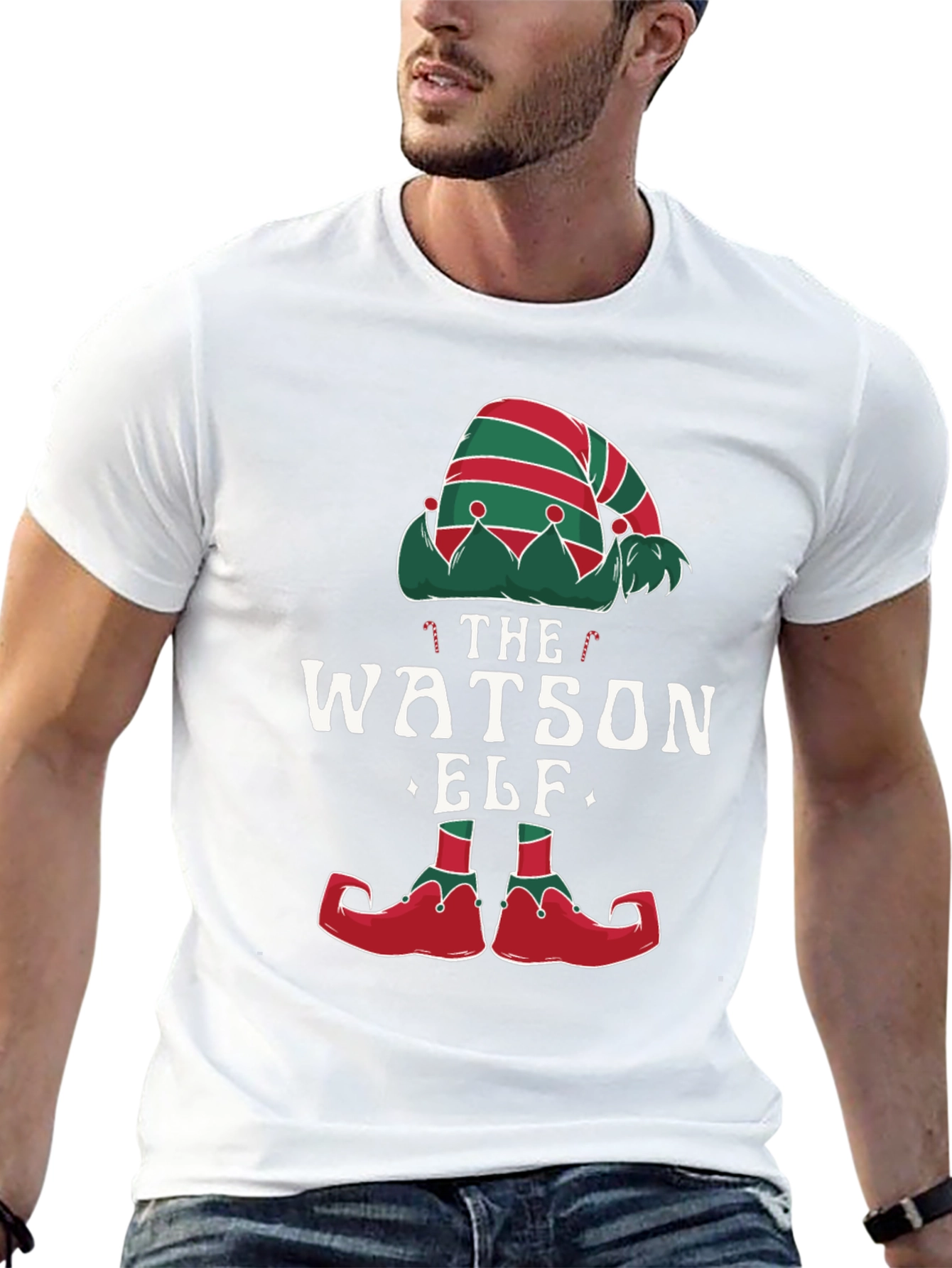 The Watson Elf Christmas T-Shirt - Festive Holiday Apparel