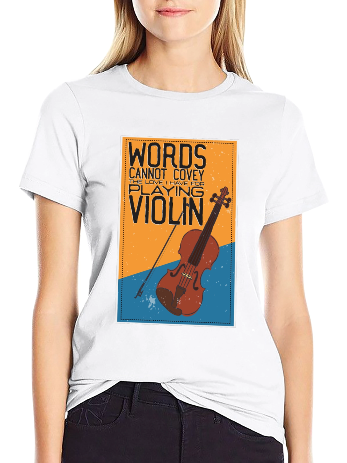 Words Cannot Covey Violin T-Shirt