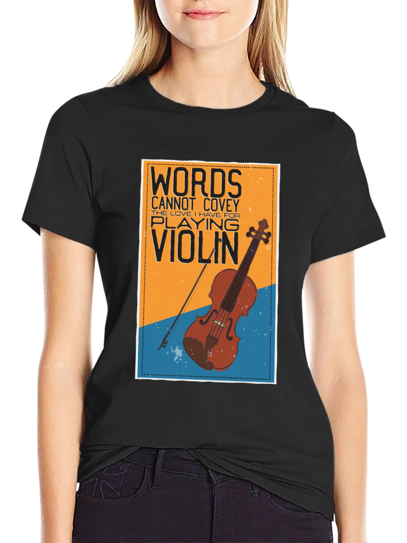 Words Cannot Covey Violin T-Shirt