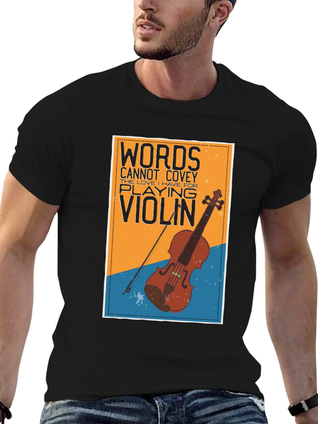 Words Cannot Covey Violin T-Shirt