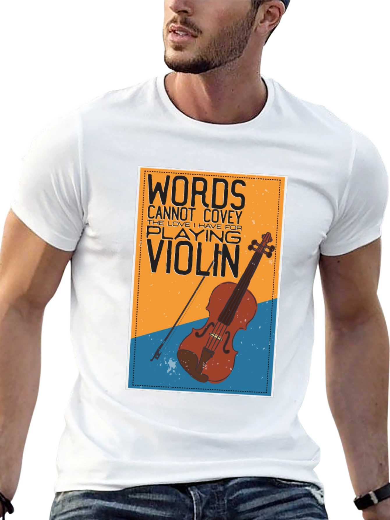 Words Cannot Covey Violin T-Shirt