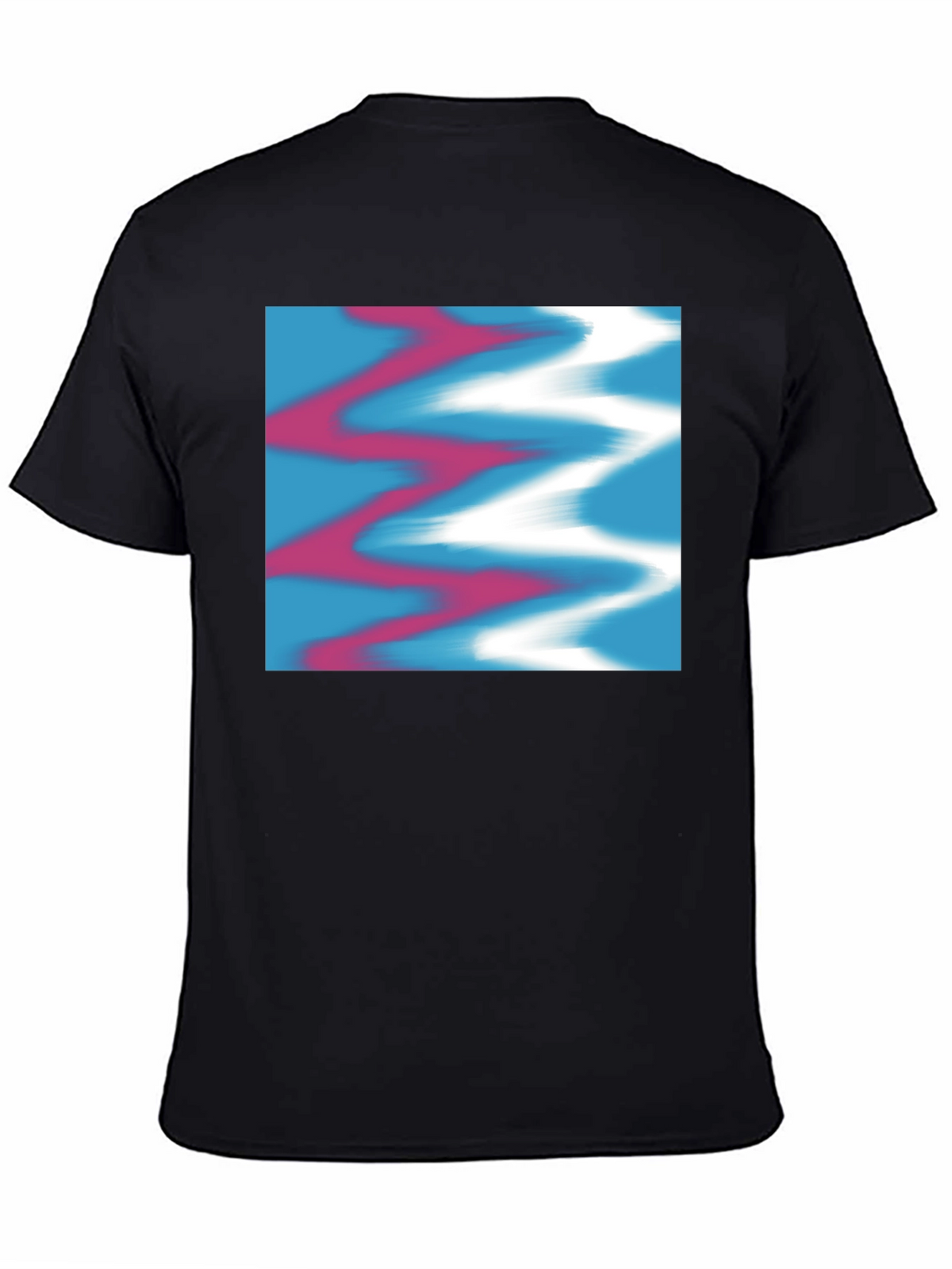Modern Art Graphic Tee - Stylish Black T-Shirt