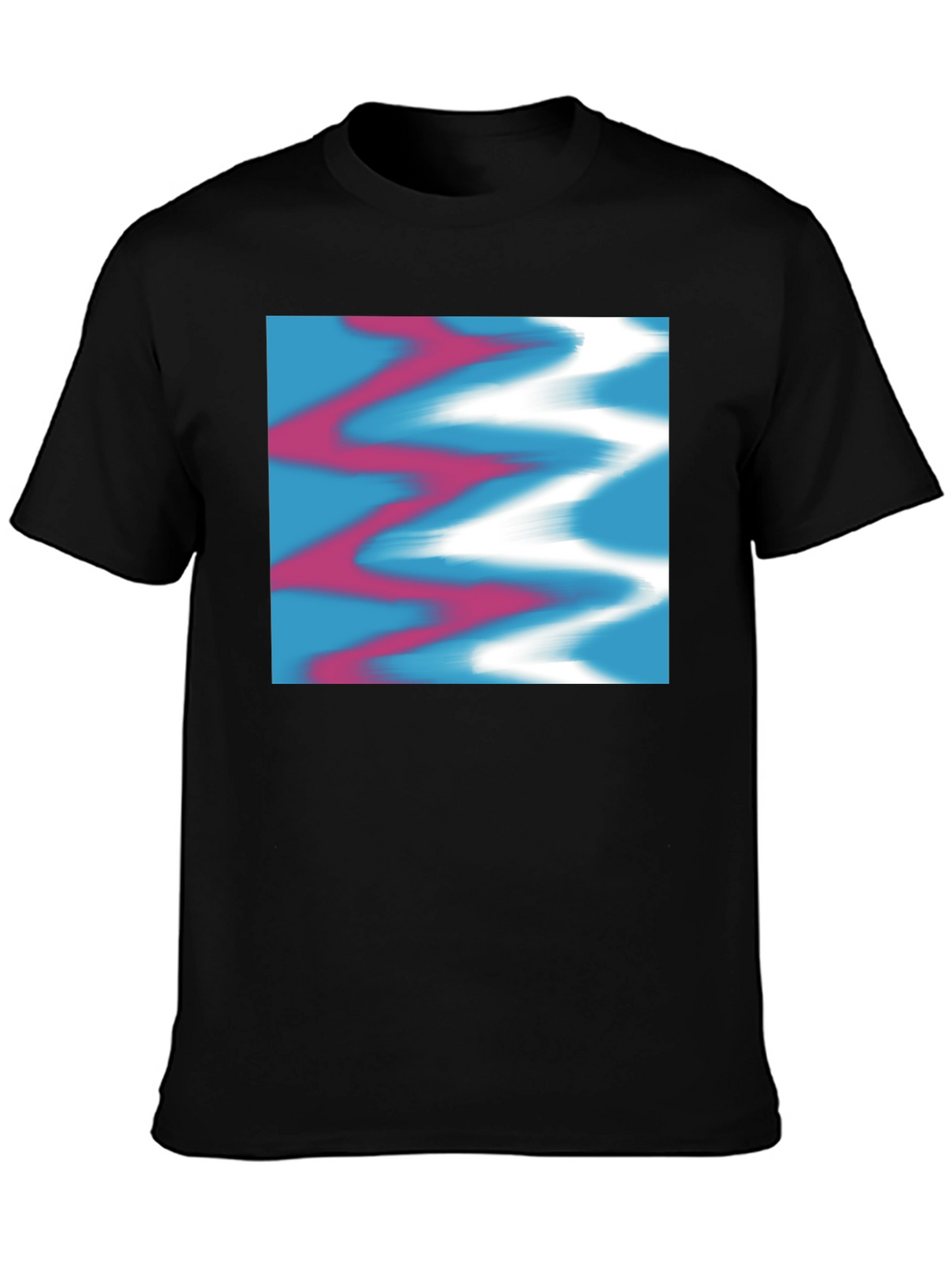 Modern Art Graphic Tee - Stylish Black T-Shirt