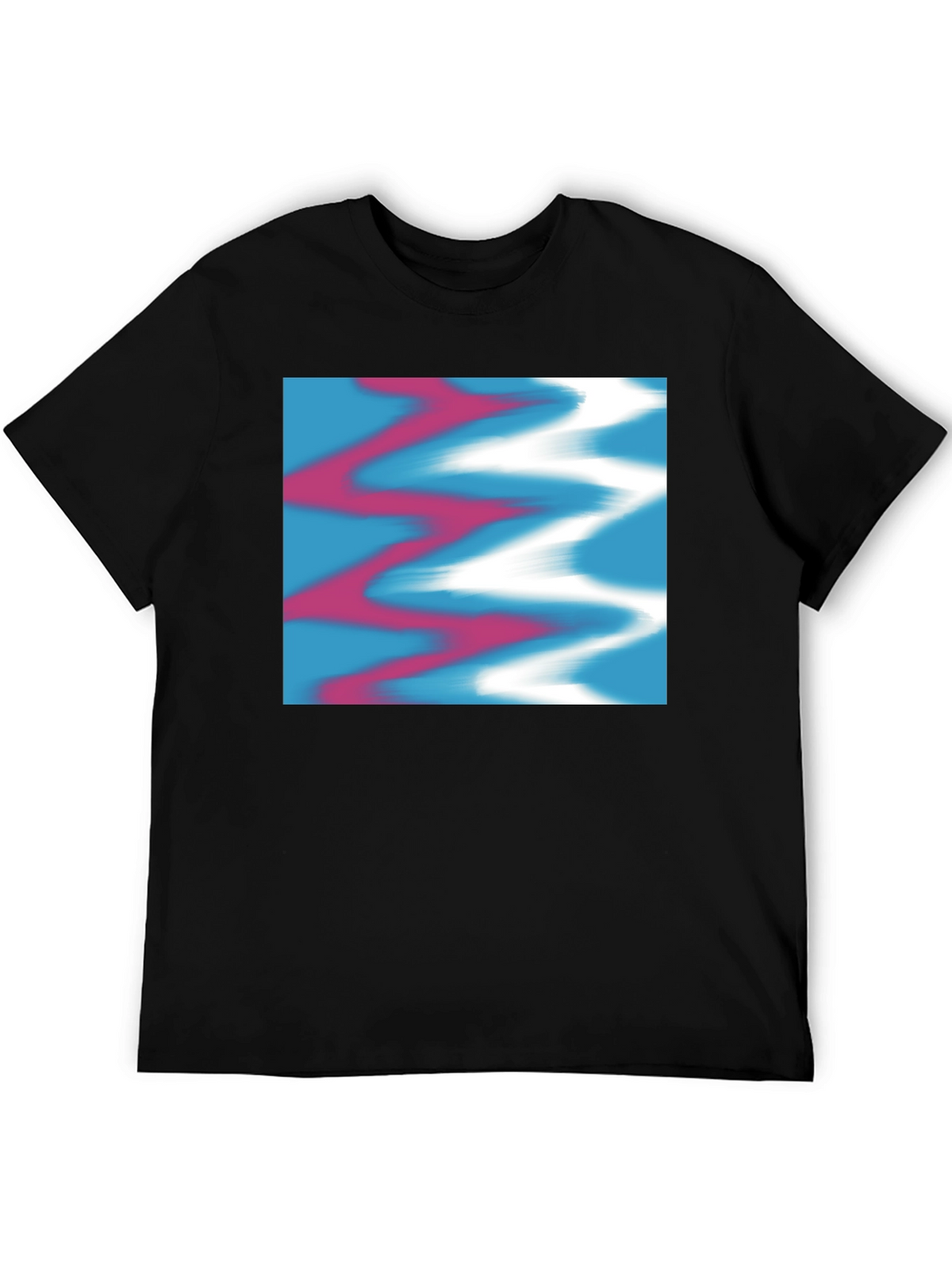 Modern Art Graphic Tee - Stylish Black T-Shirt