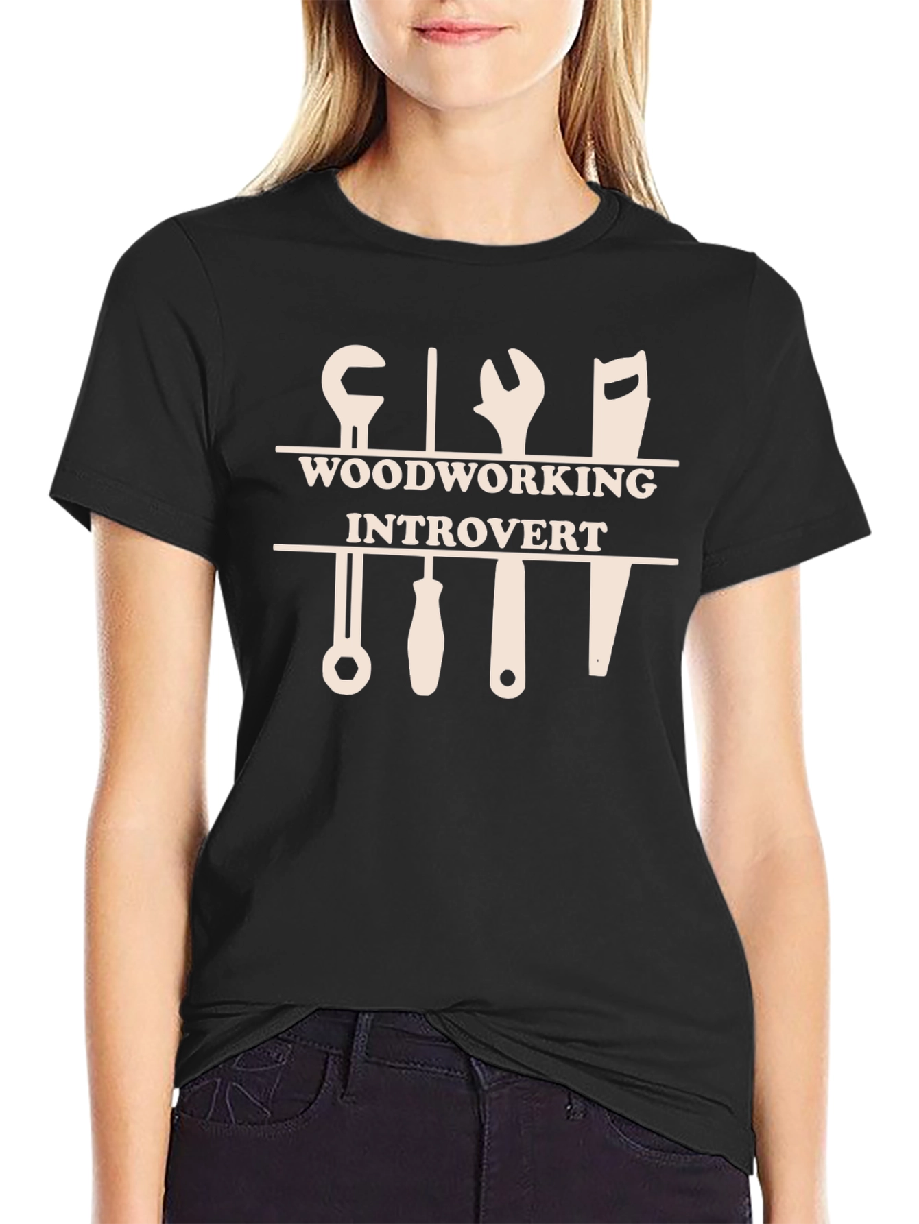 Woodworking Introvert Graphic T-Shirt