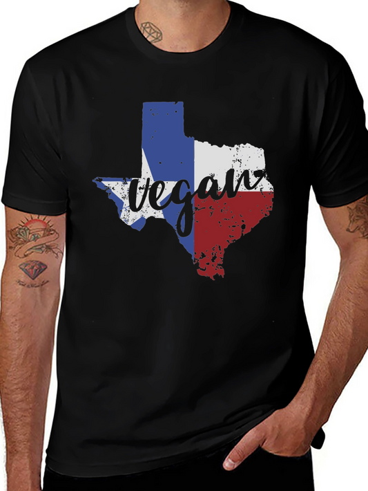 Texas Vegan T-Shirt State Pride Vegetarian Tee