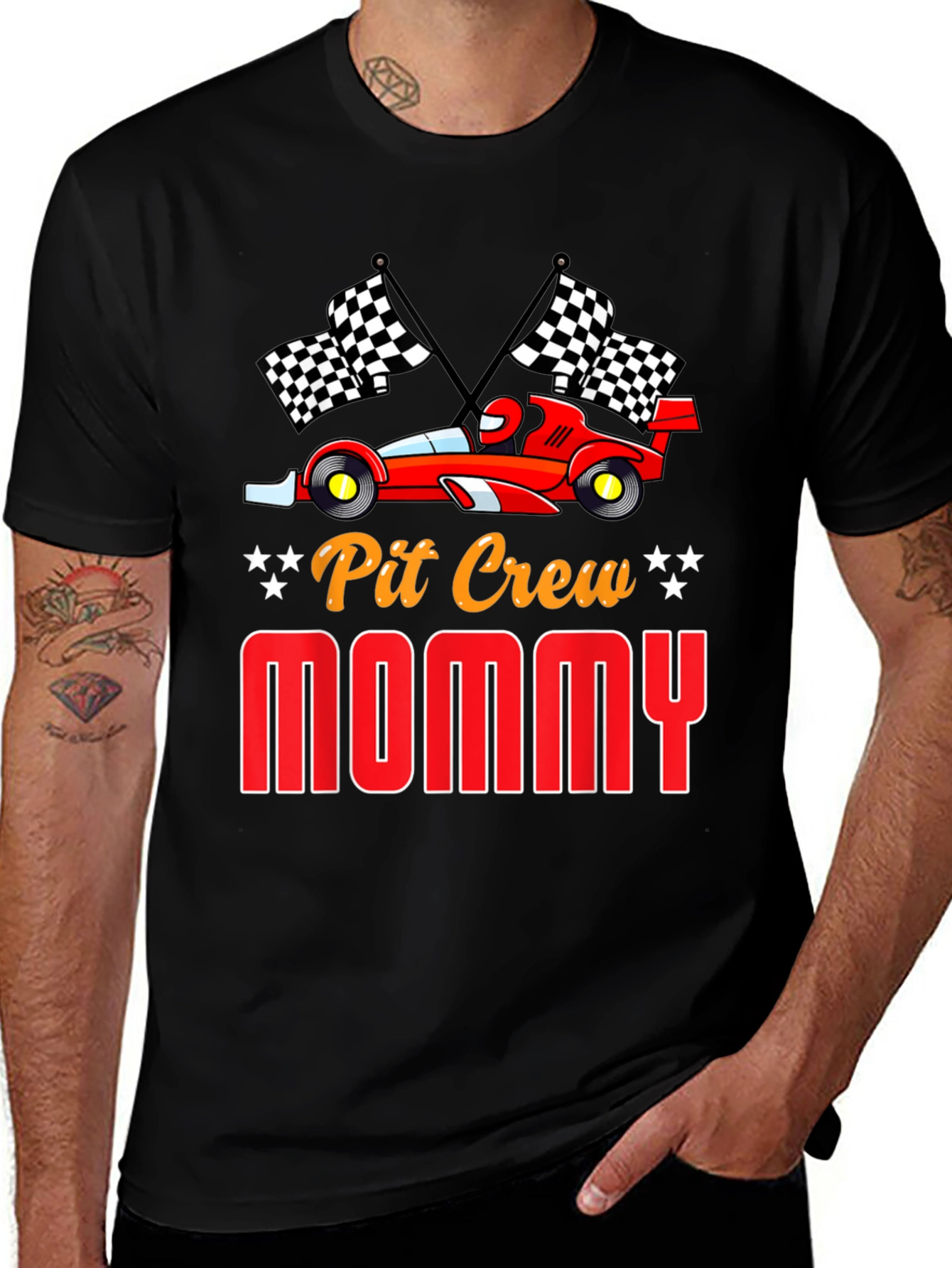Pit Crew Mommy Racing T-Shirt