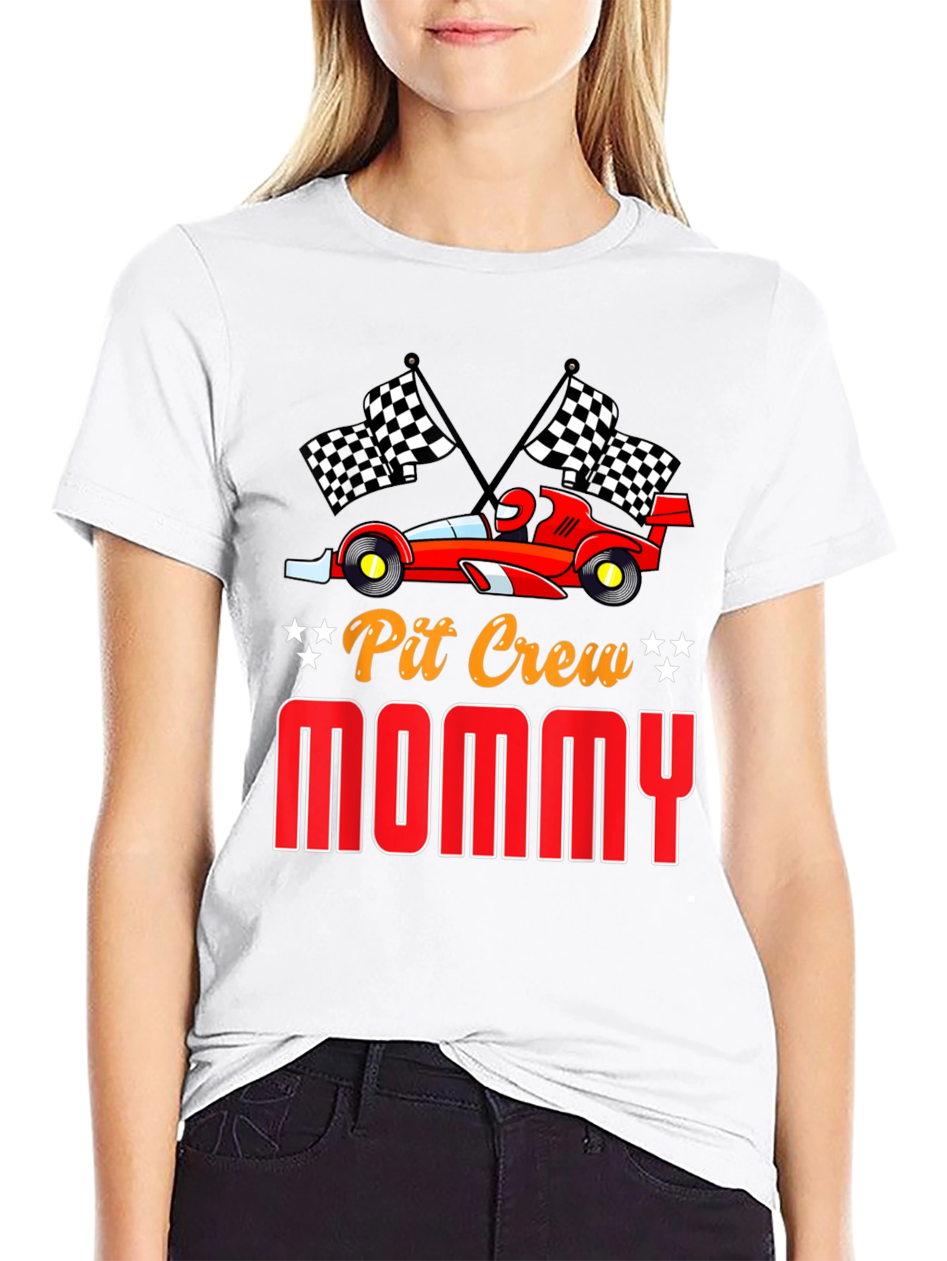 Pit Crew Mommy Racing T-Shirt