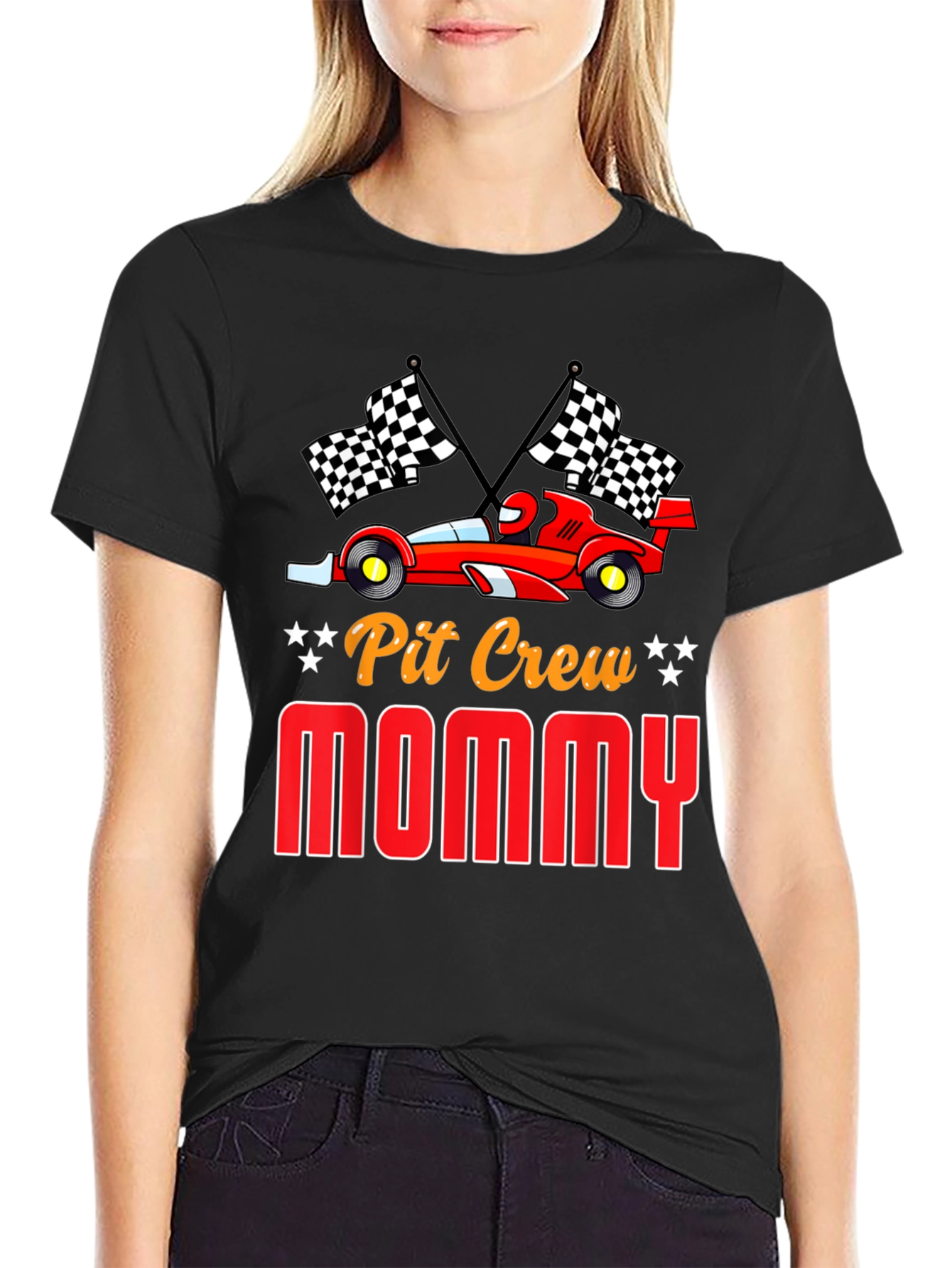 Pit Crew Mommy Racing T-Shirt