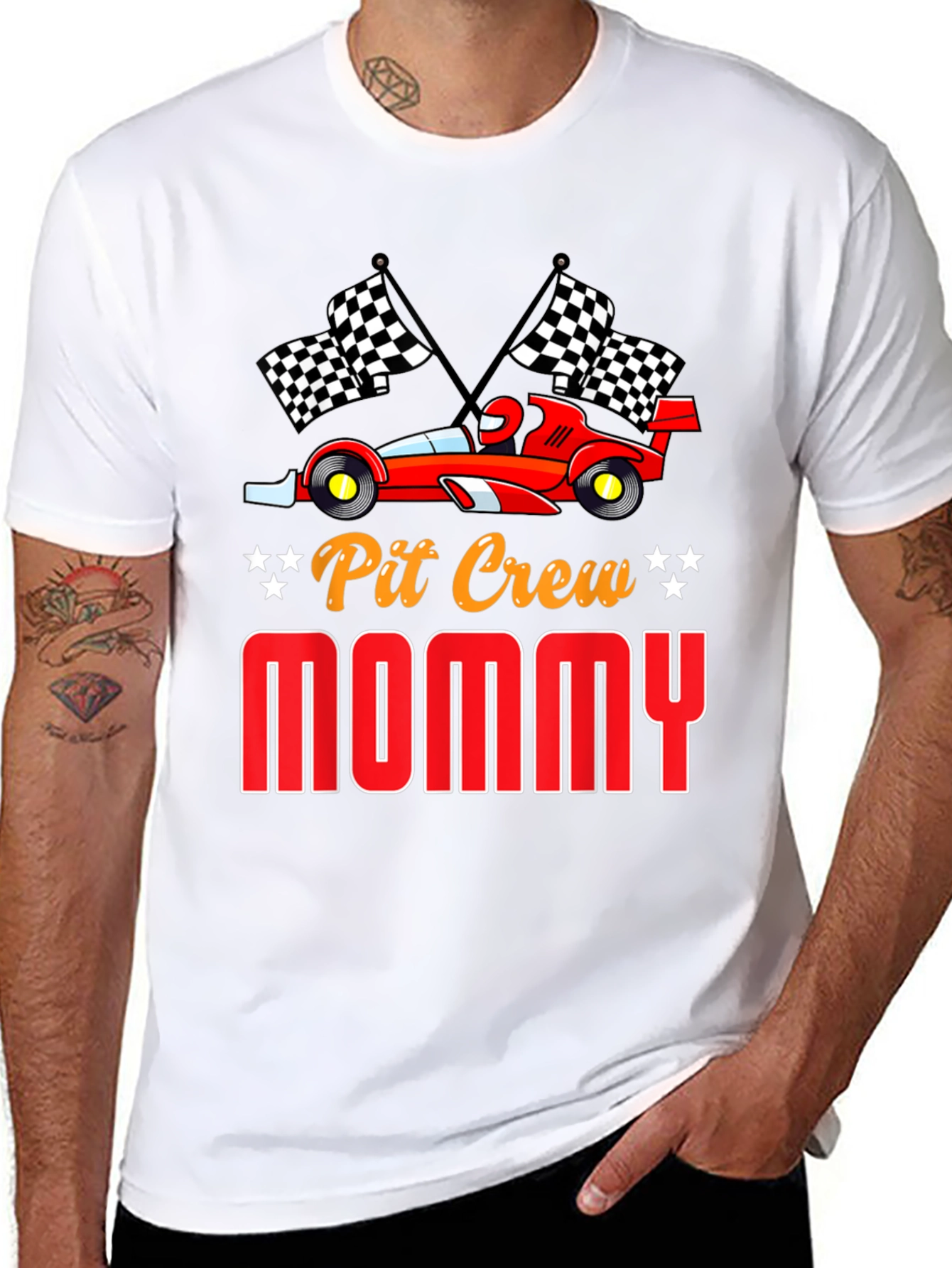 Pit Crew Mommy Racing T-Shirt