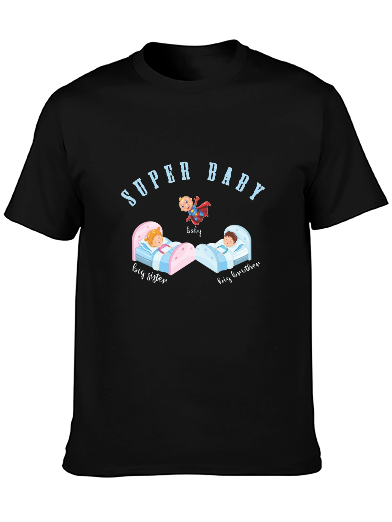 Super Baby Tee: Big Brother Sister Heroic Baby