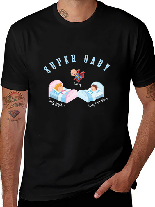 Super Baby Tee: Big Brother Sister Heroic Baby
