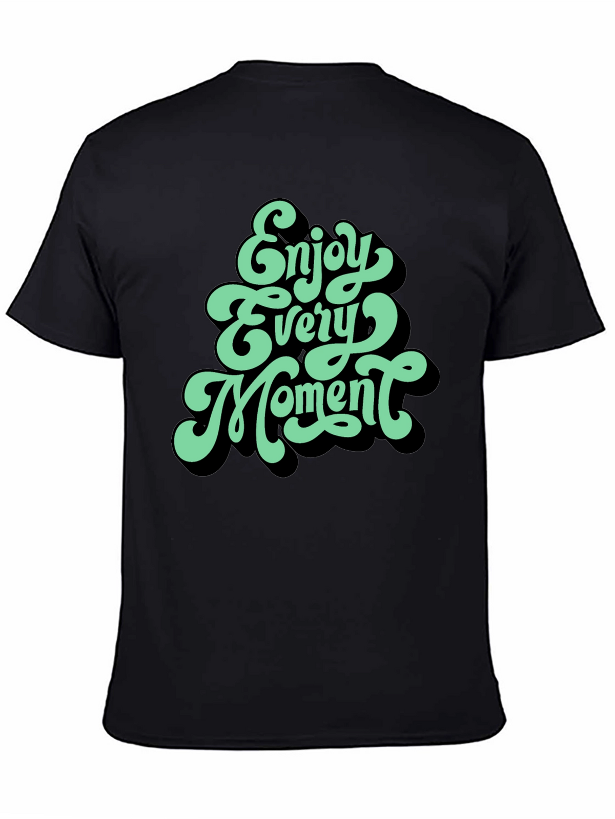 Enjoy Every Moment Graphic Tee - Black