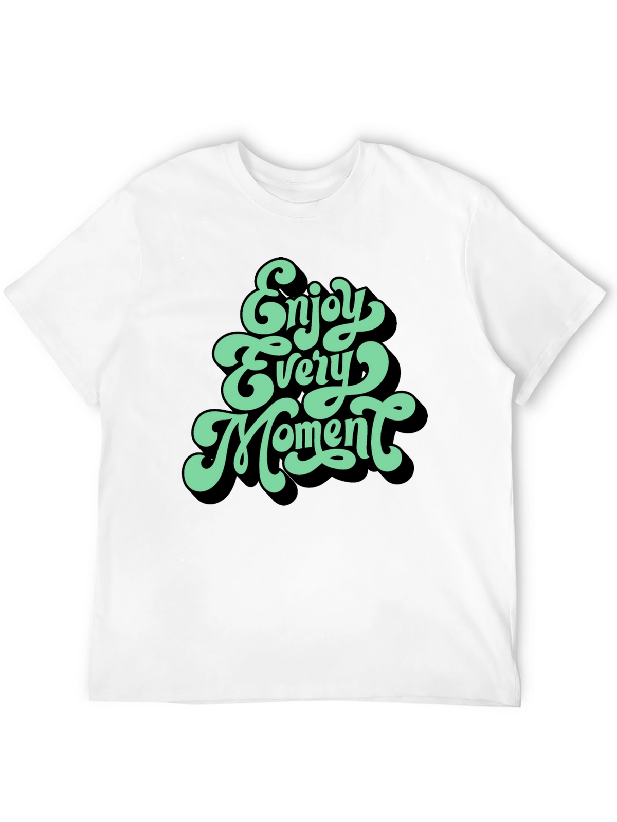 Enjoy Every Moment Graphic Tee - Black