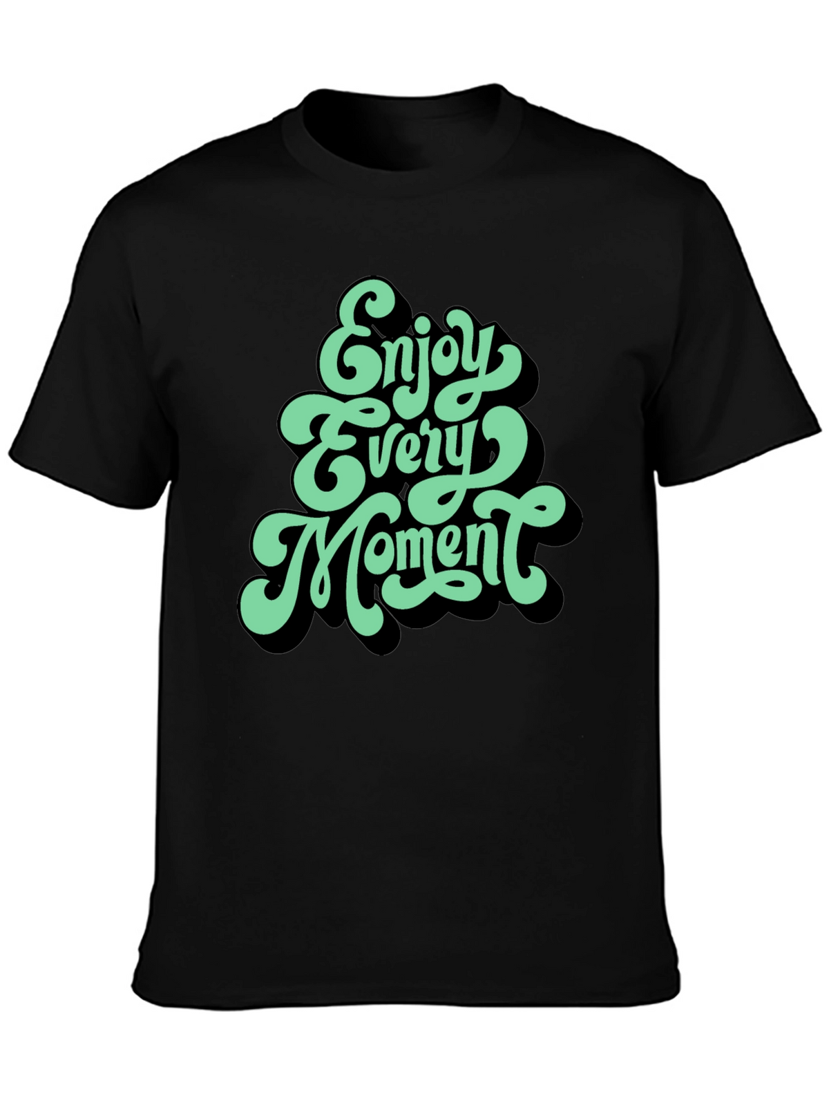 Enjoy Every Moment Graphic Tee - Black