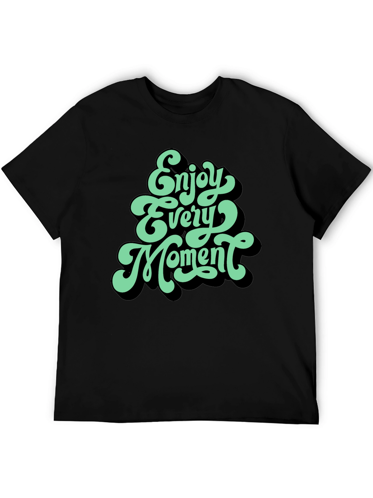 Enjoy Every Moment Graphic Tee - Black