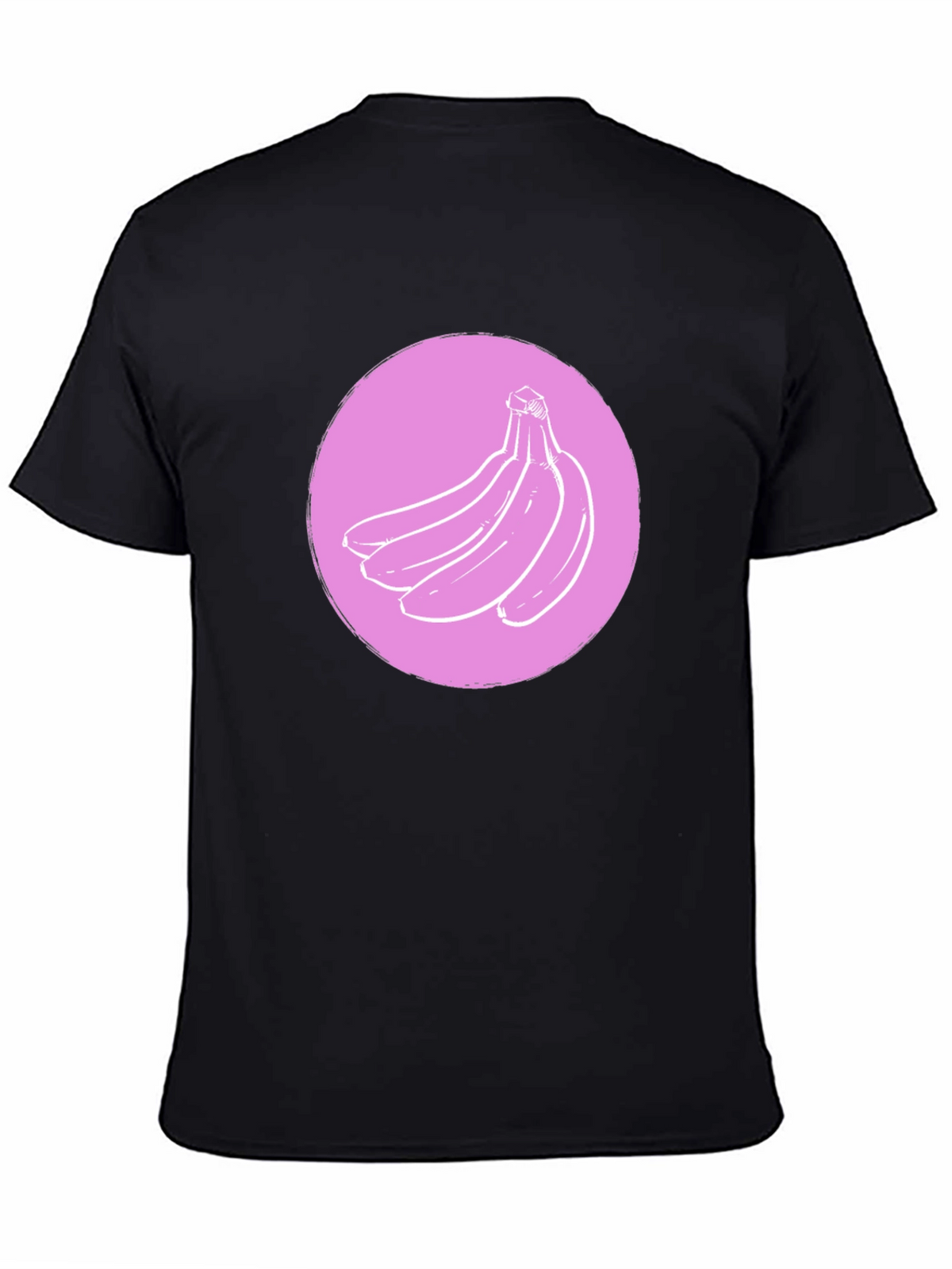 Banana Graphic T-Shirt - Black Crew Neck Tee