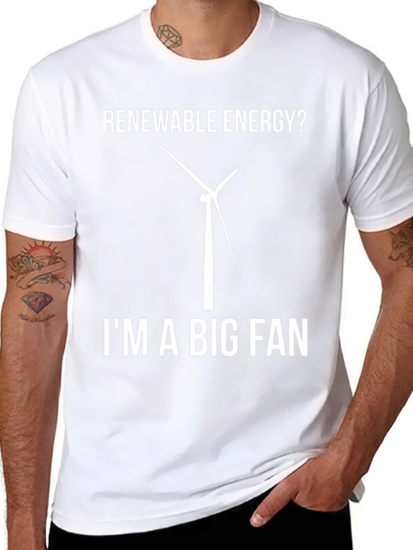 Renewable Energy Fan T-Shirt - Eco-Friendly Tee