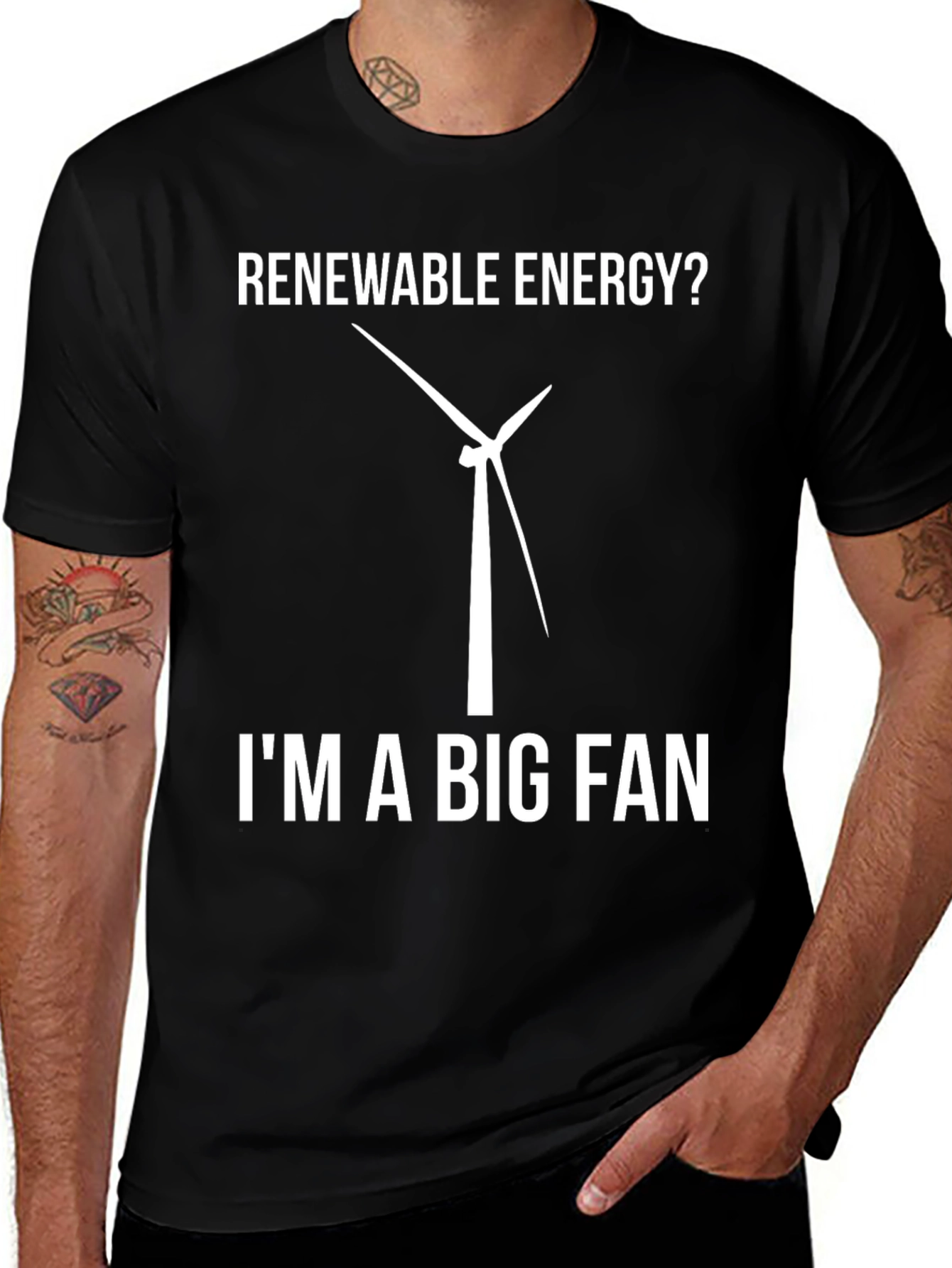 Renewable Energy Fan T-Shirt - Eco-Friendly Tee
