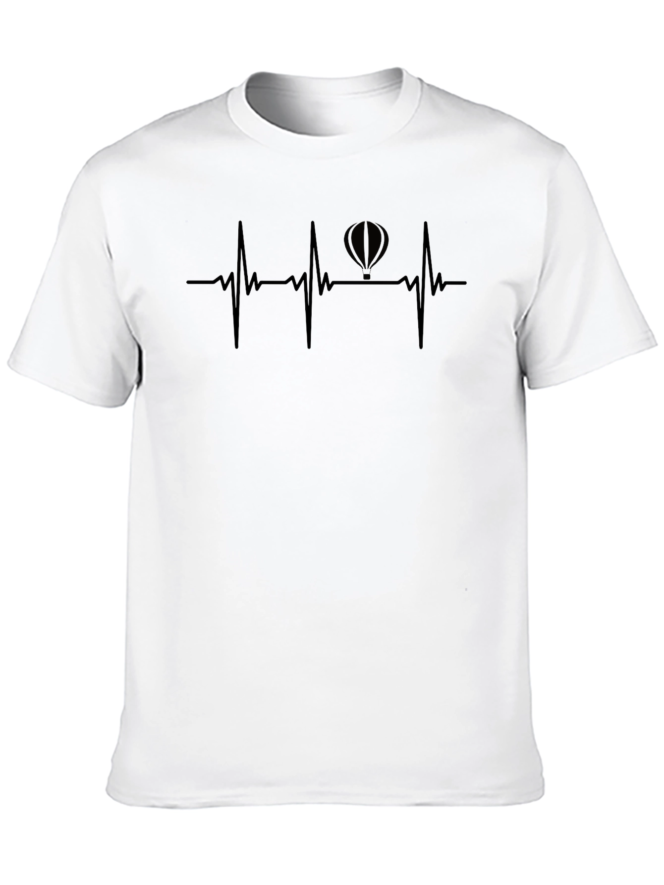 Heartbeat Balloon Graphic Tee - Stylish Comfort